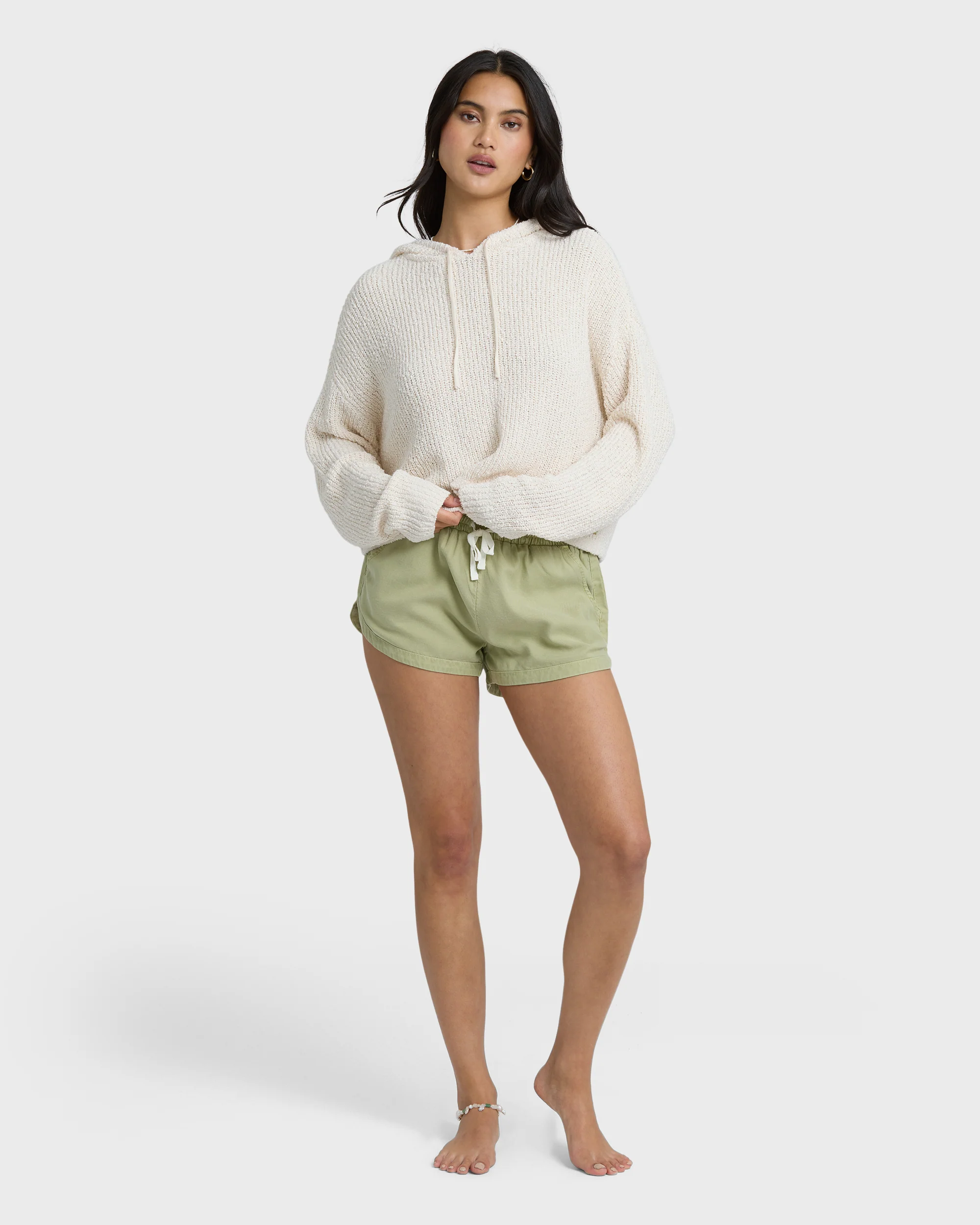 Hot Beachin Hooded Sweater - White Cap - Image 3