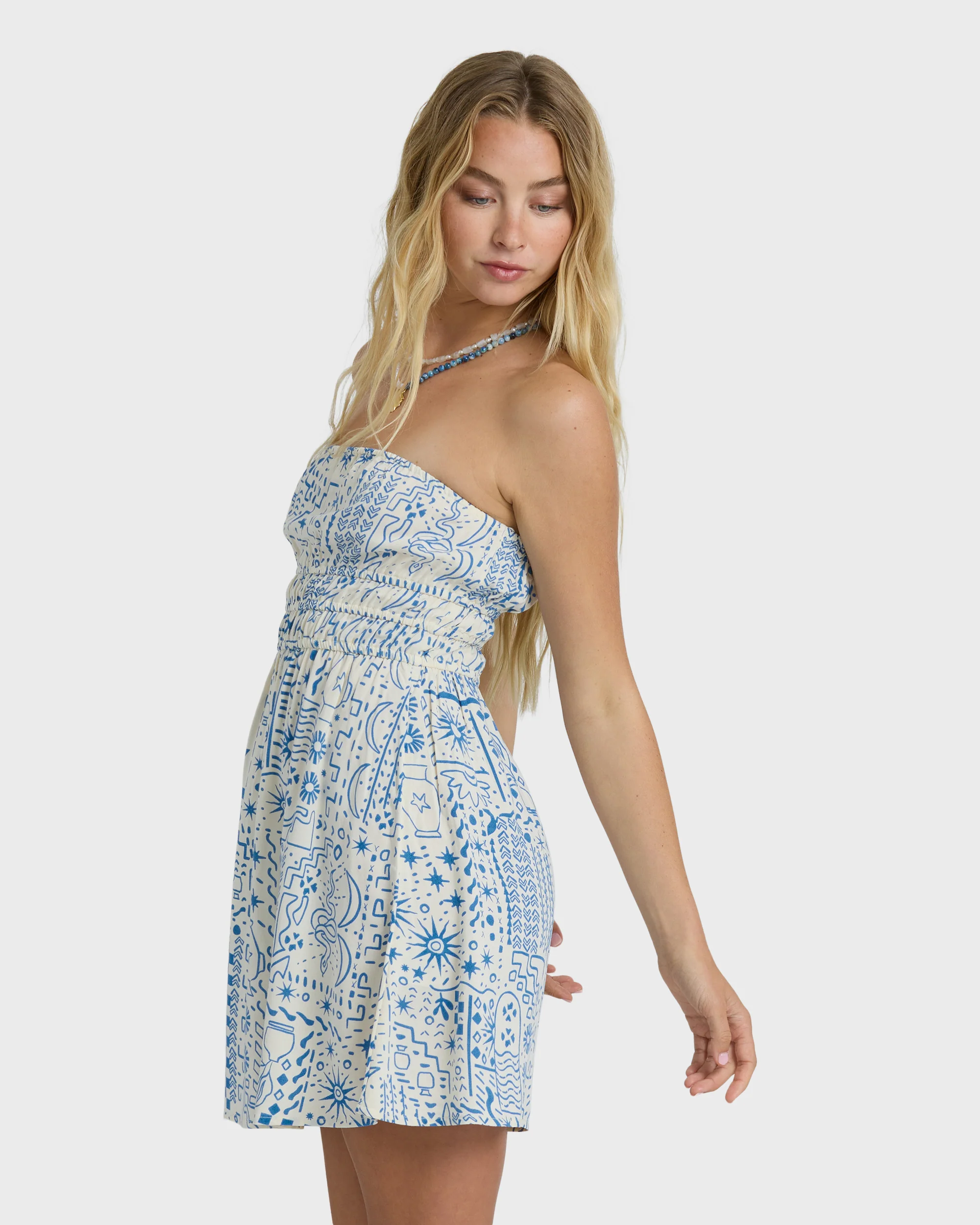 In The Sky Mini Dress - White Cap - Image 7