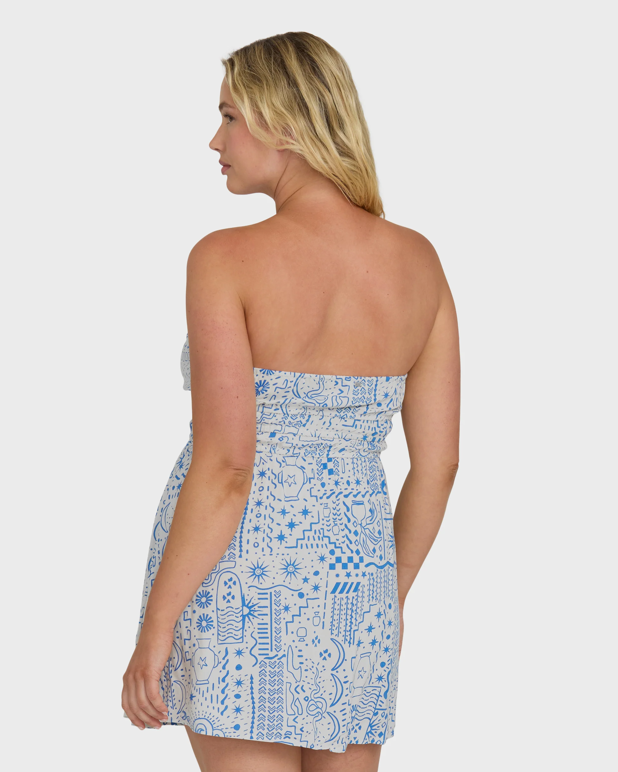 In The Sky Mini Dress - White Cap - Image 8