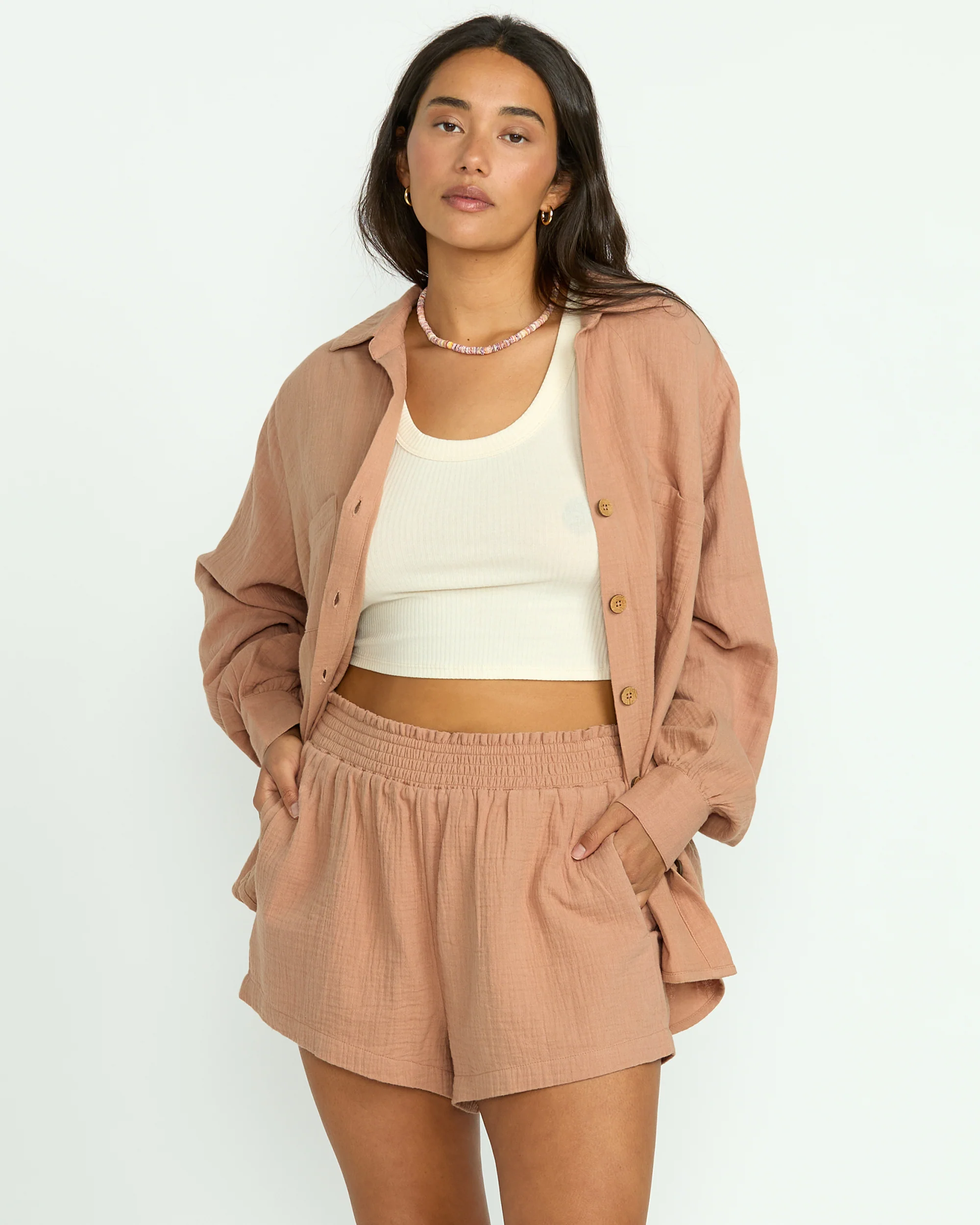In The Waves Short - Rose Brown - Image 6