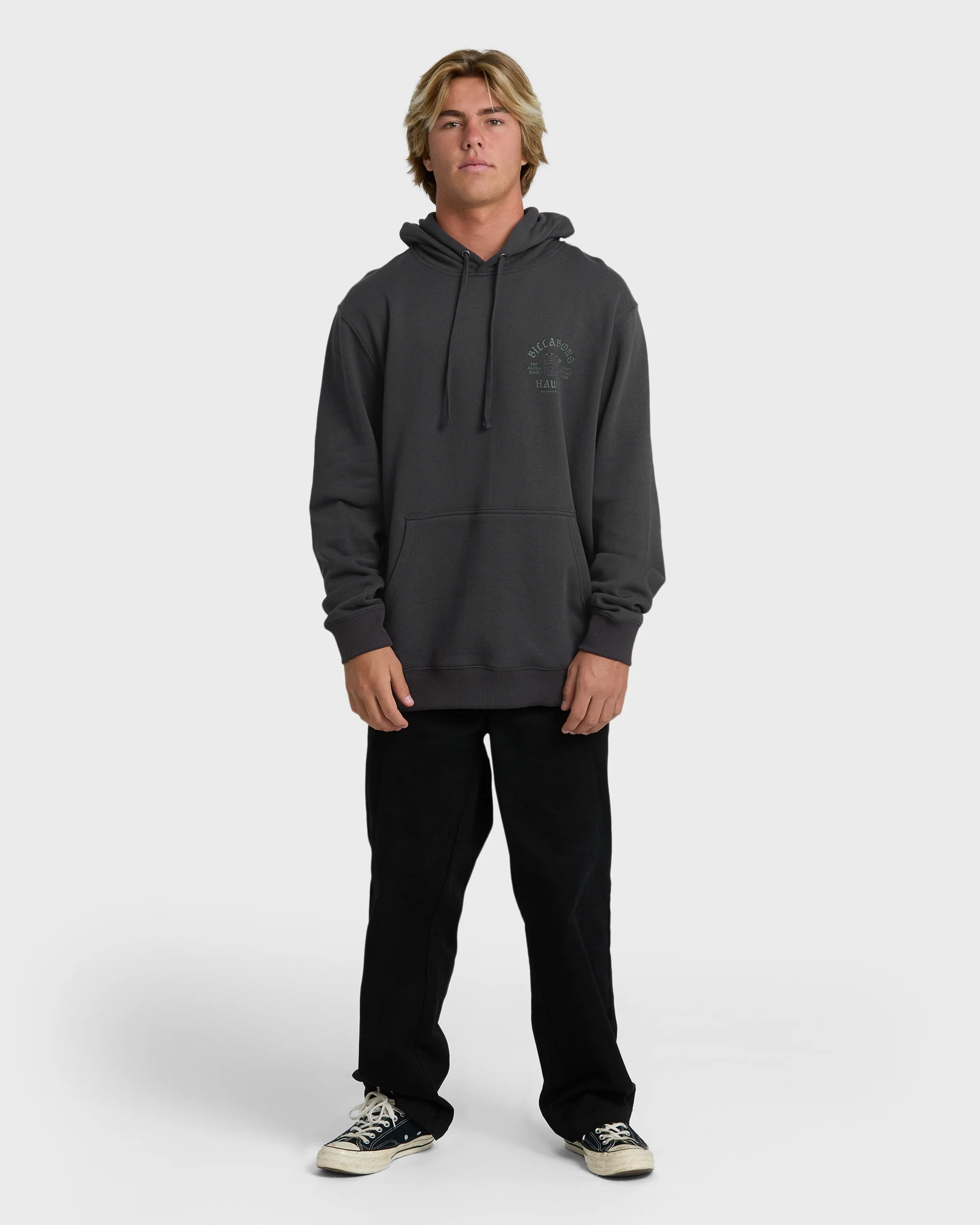 Island Chain Hawaii Pullover Hoodie - Black - Image 4