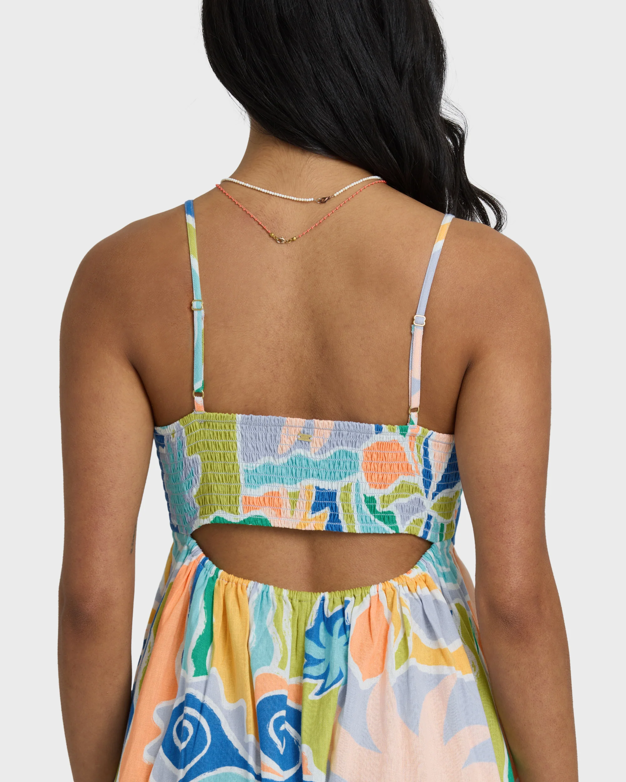 Island Life Midi Dress - Blue Multi - Image 4