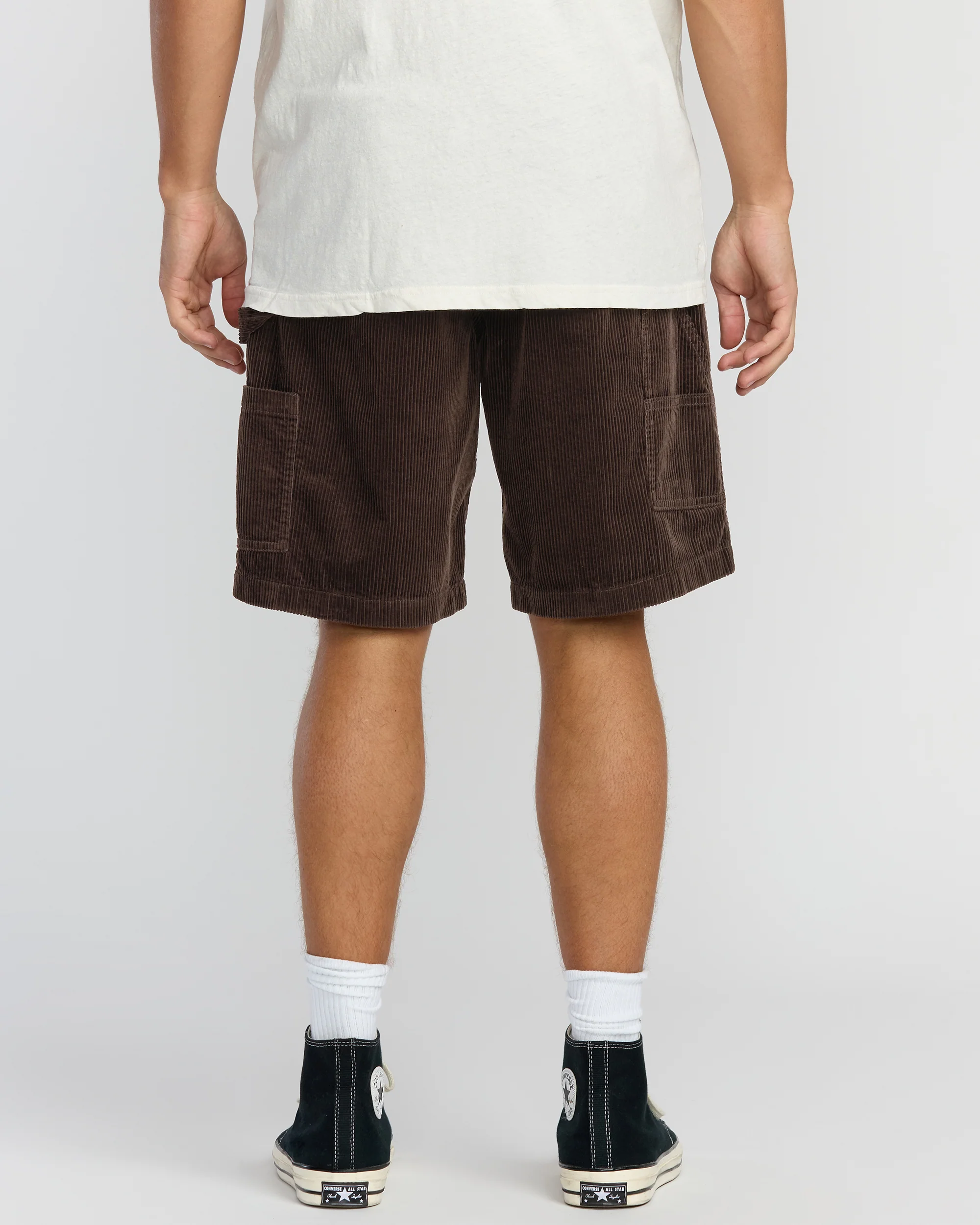 Larry Cord Garage Shorts - Chocolate - Image 2