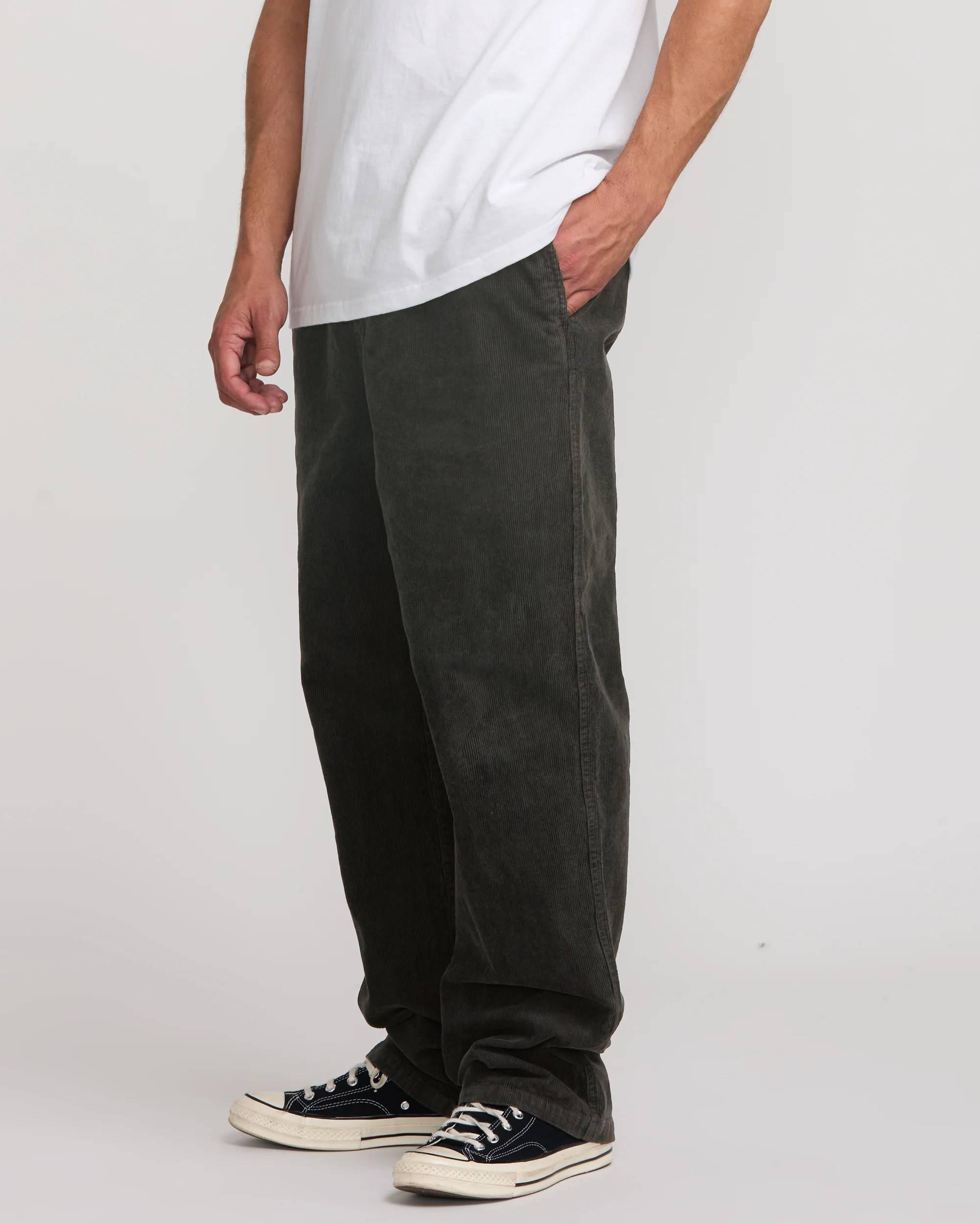 Larry Cord Pants - Dark Gray - Image 4