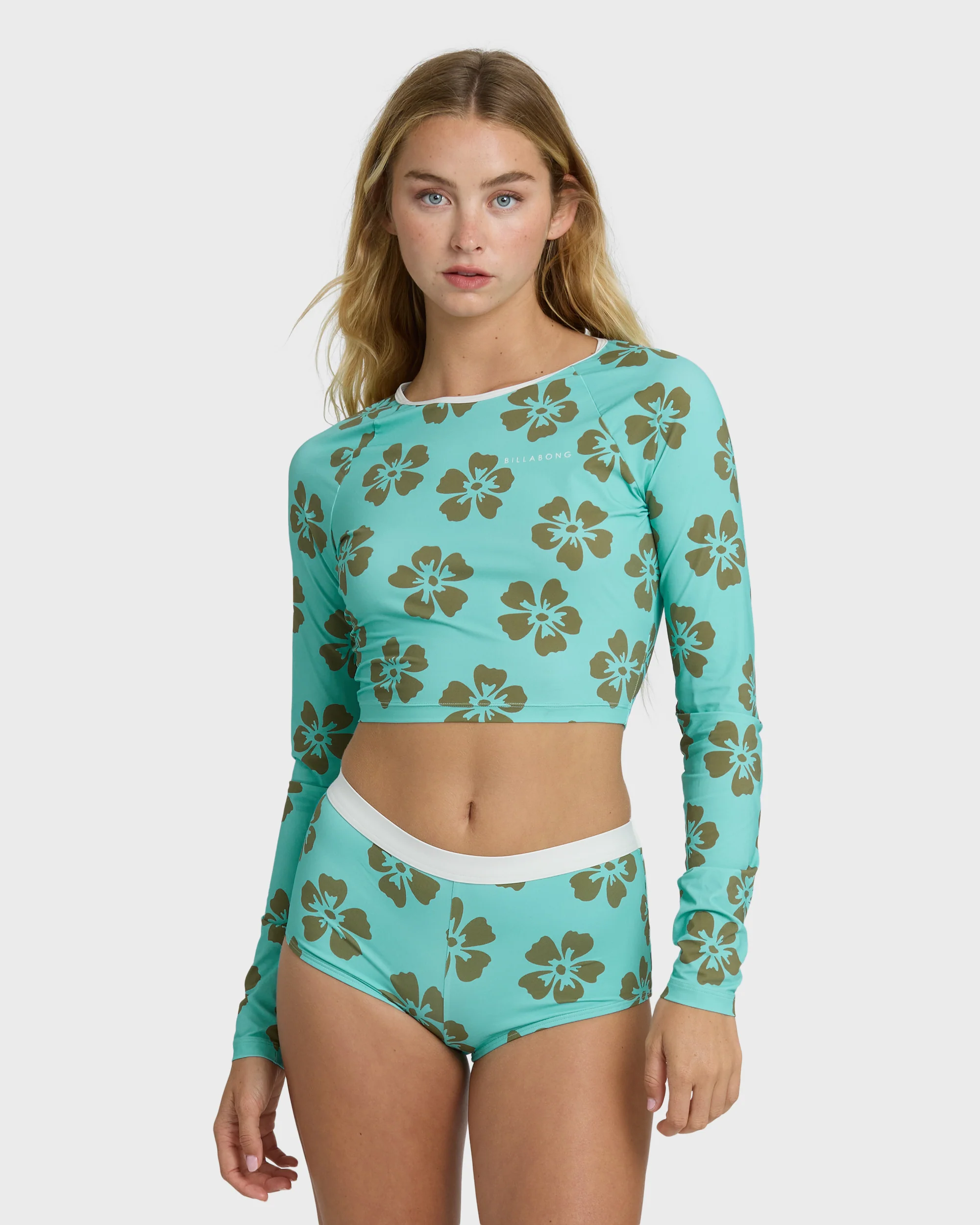 Last Summer Boyshort Surf Short Bikini Bottom - Ocean Spray - Image 3