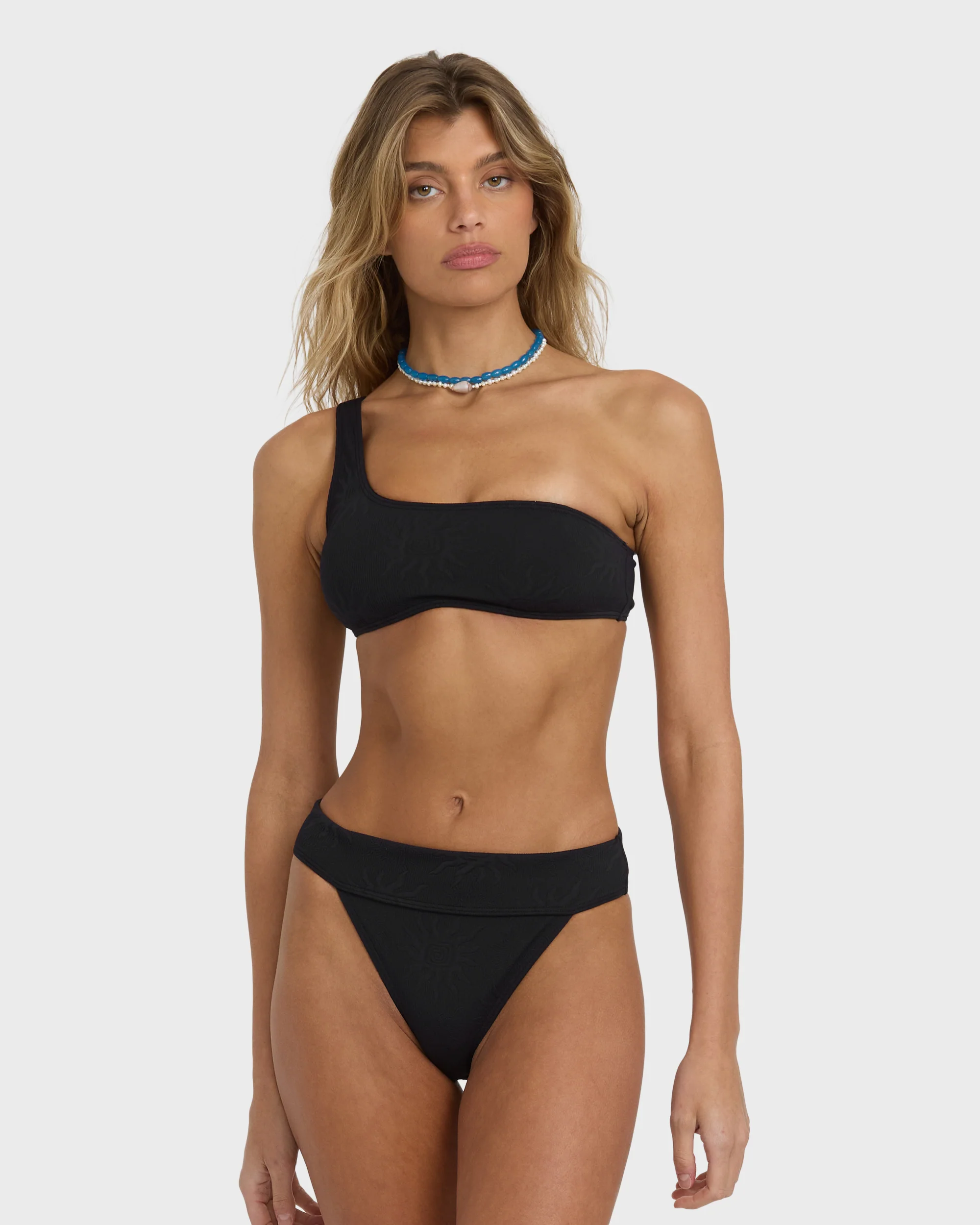 Laura Twisted Sun Aruba Bikini Bottom - Black Pebble - Image 3