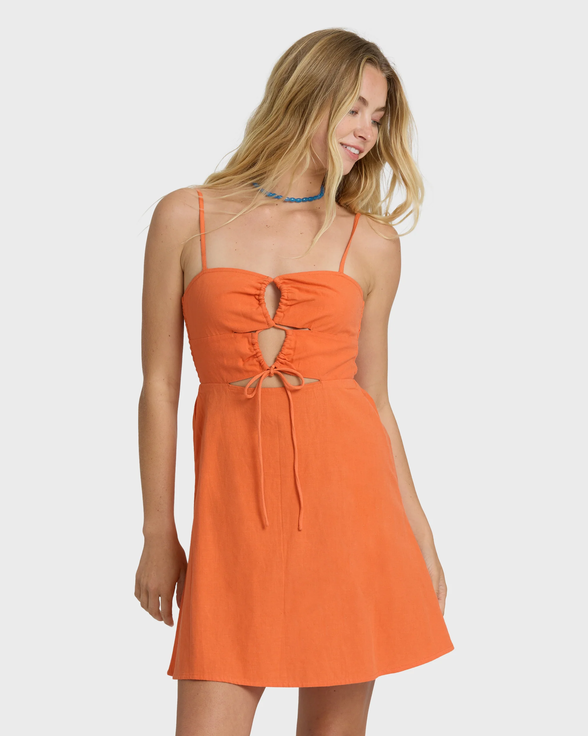 Lima Mini Dress - Saffron - Image 3