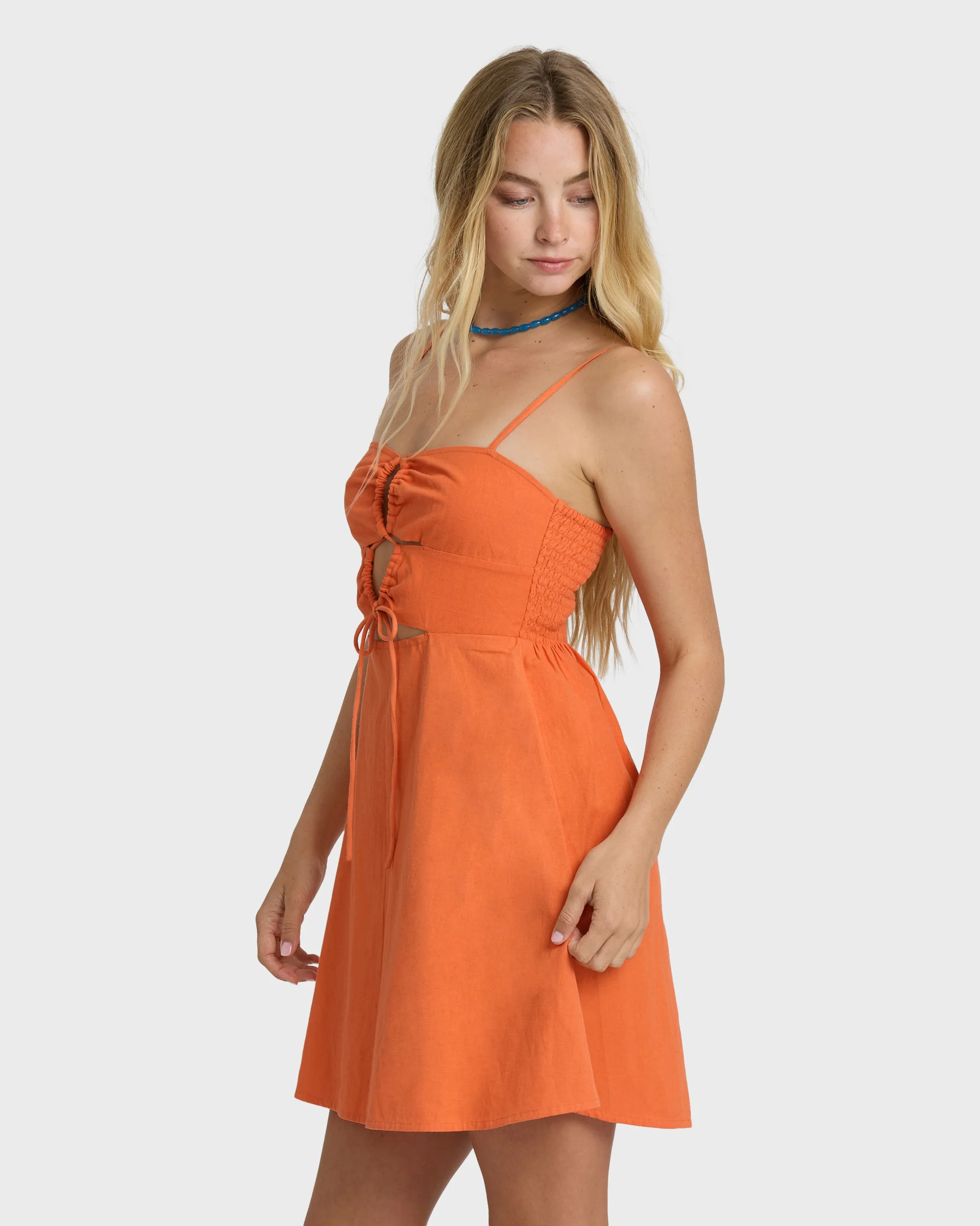 Lima Mini Dress - Saffron - Image 7