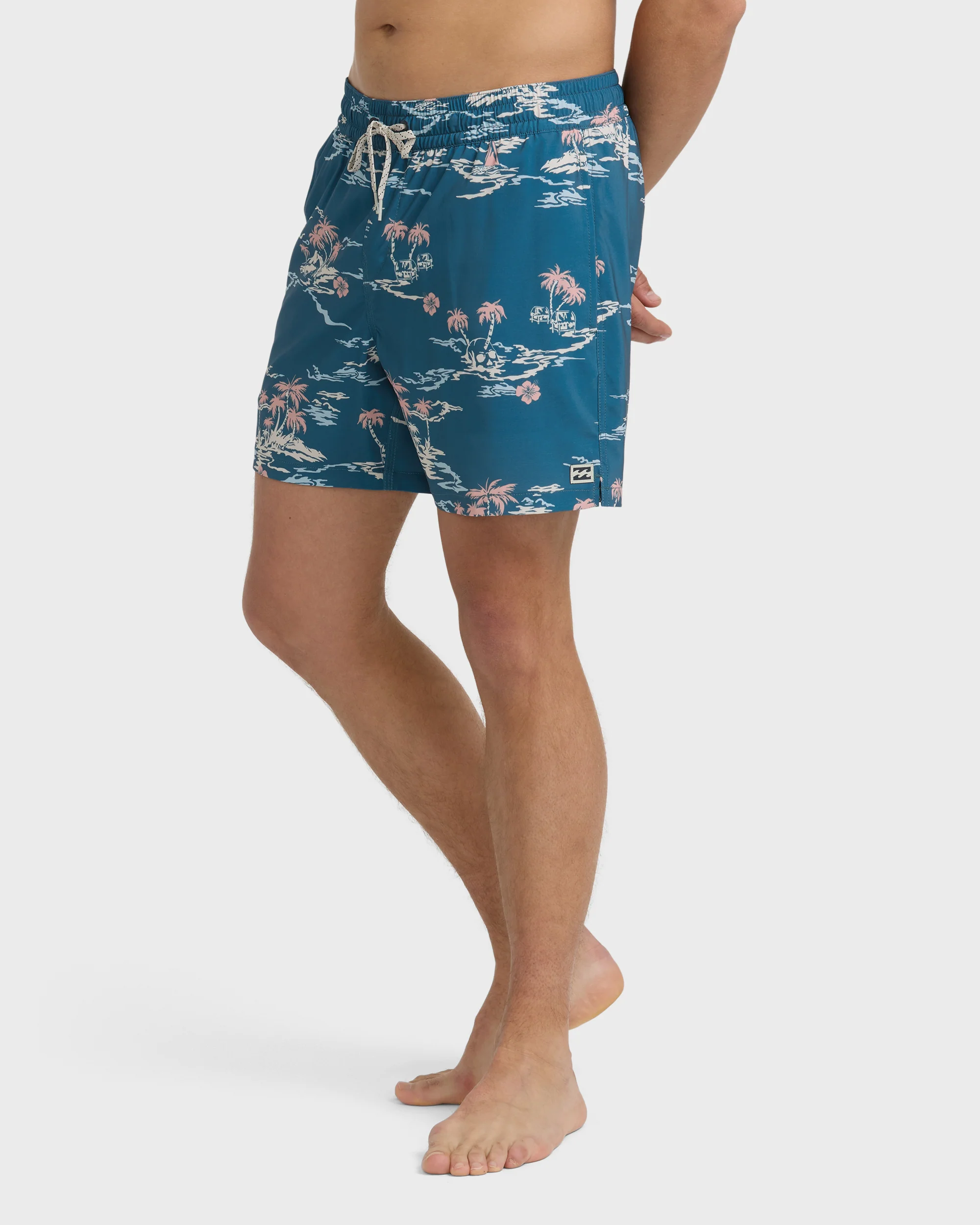 Lineup Laybacks 16" Trunks - Real Teal - Image 4