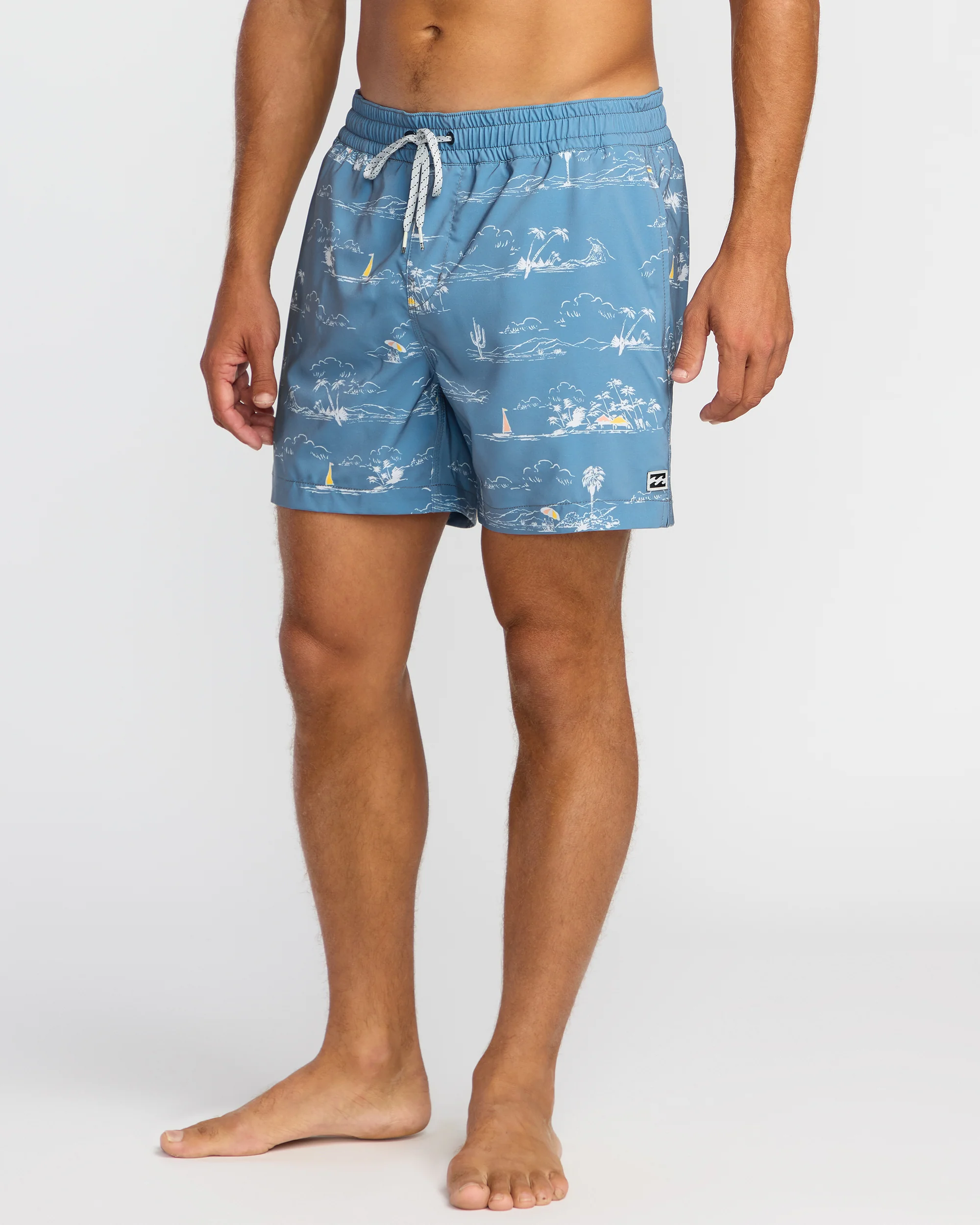 Lineup Laybacks 16" Trunks - Steel Blue - Image 4