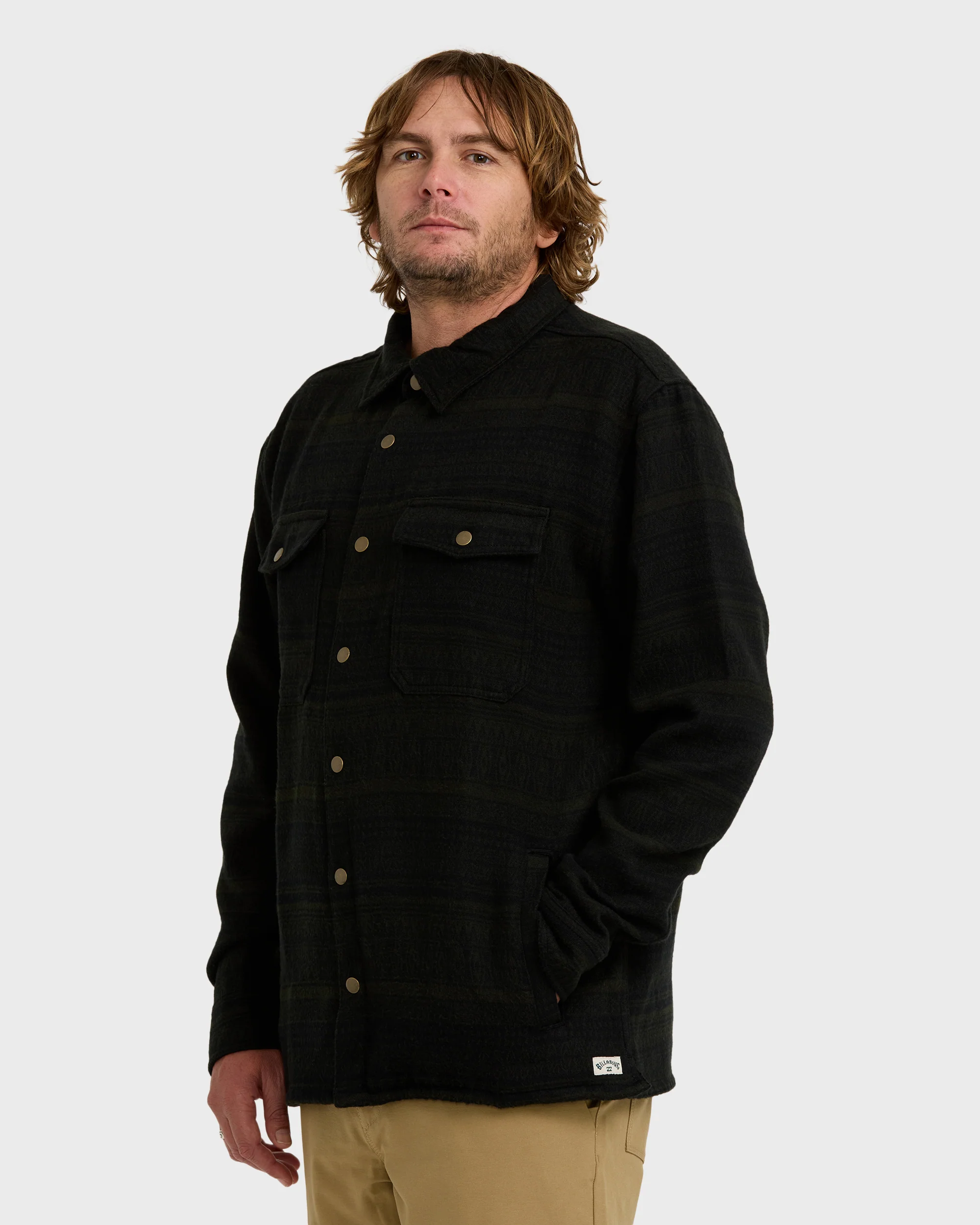 Lodge Long Sleeve Shirt - Dark Military - Image 4