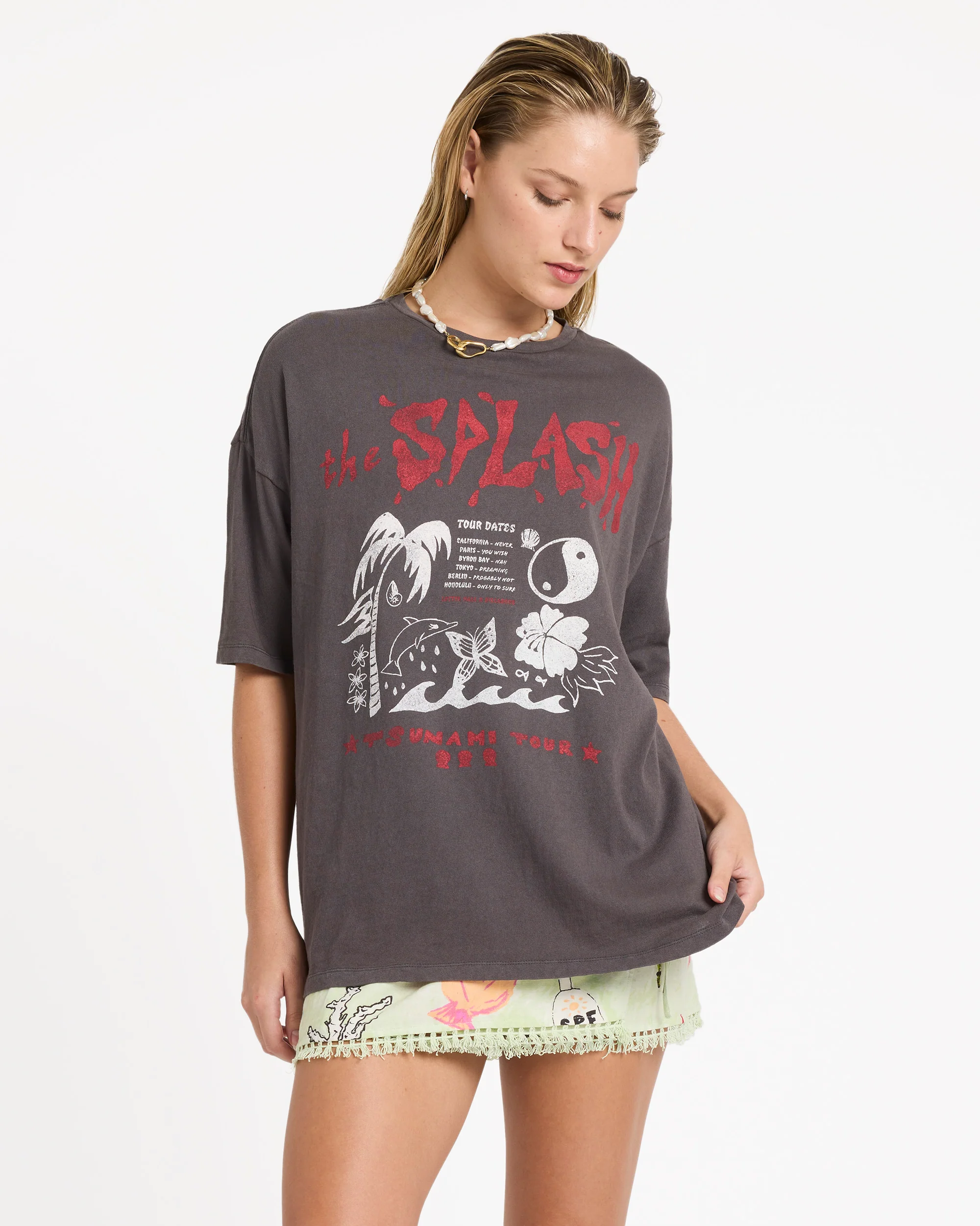 Lottie Hall Short Sleeve T-Shirt - Off Black - Image 2