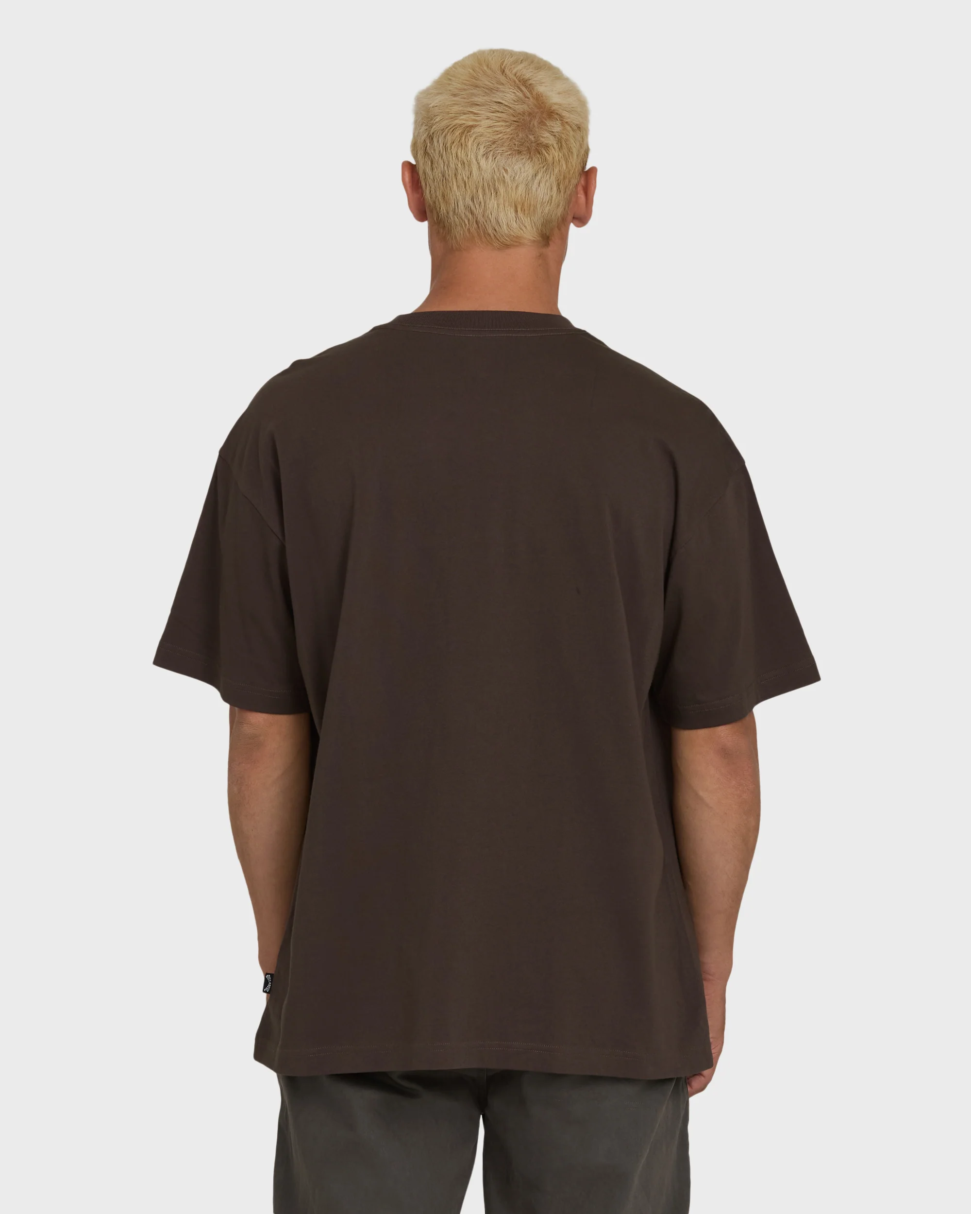 Marrow OG Short Sleeve Knit T-Shirt - Chocolate Brown - Image 2