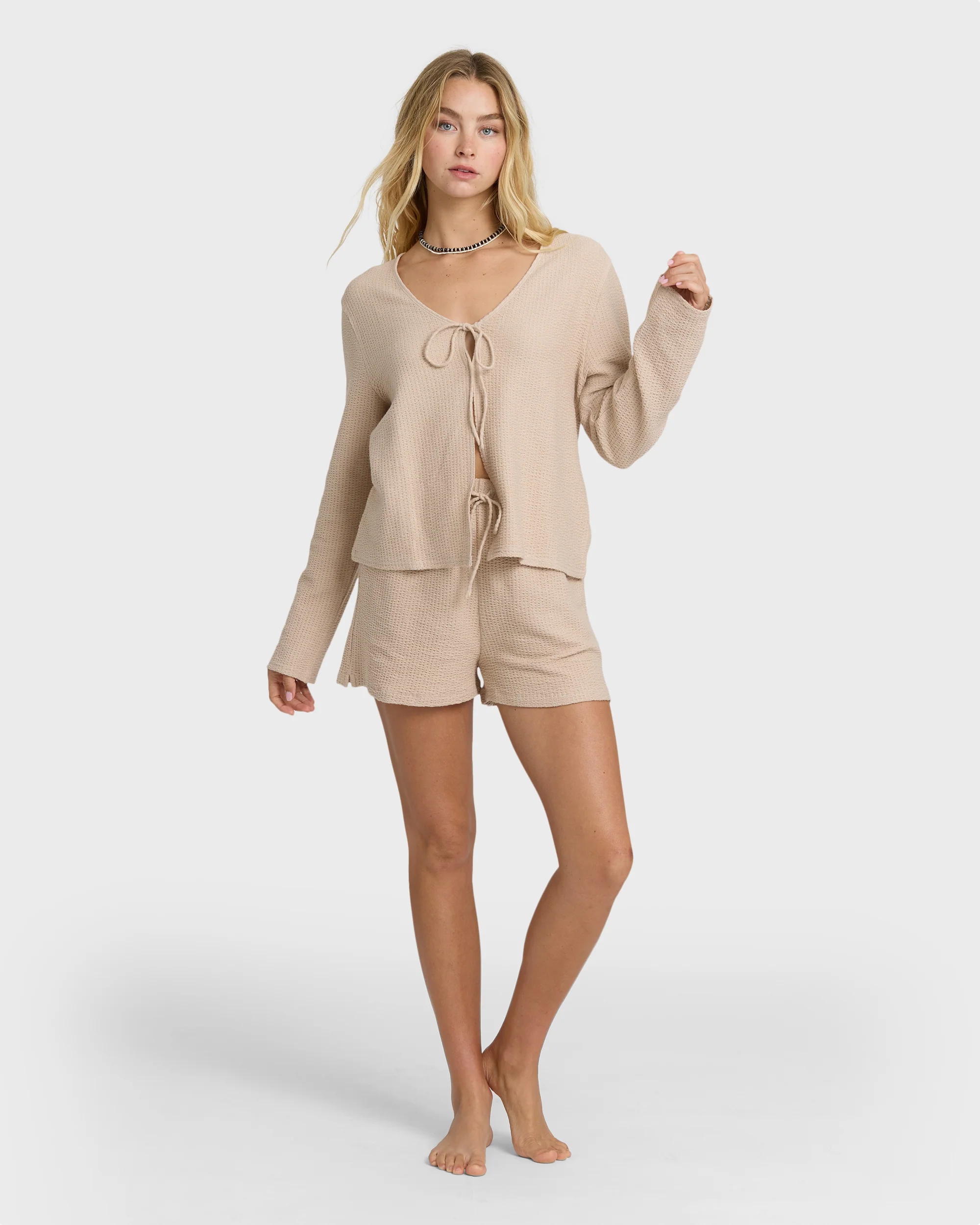 Maya Long Sleeve Top - Oatmeal - Image 5