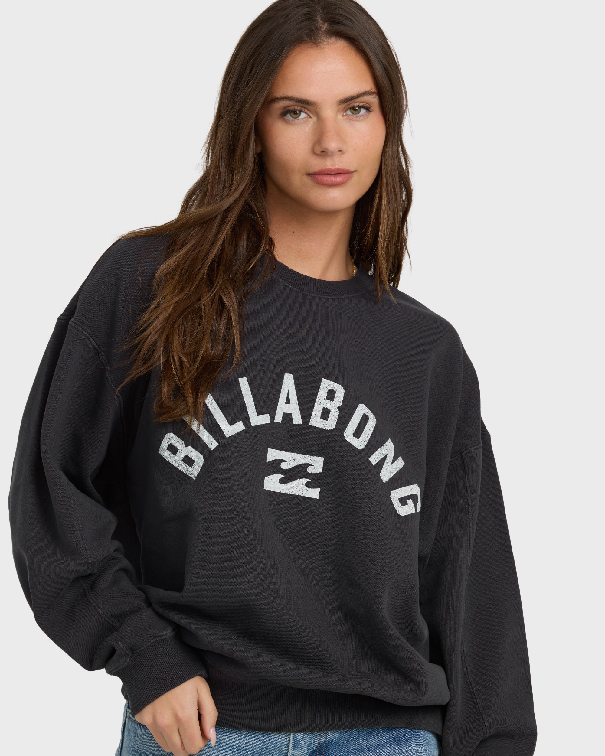 Mono Aloha Kendal Crewneck Sweatshirt - Black Sands - Image 2