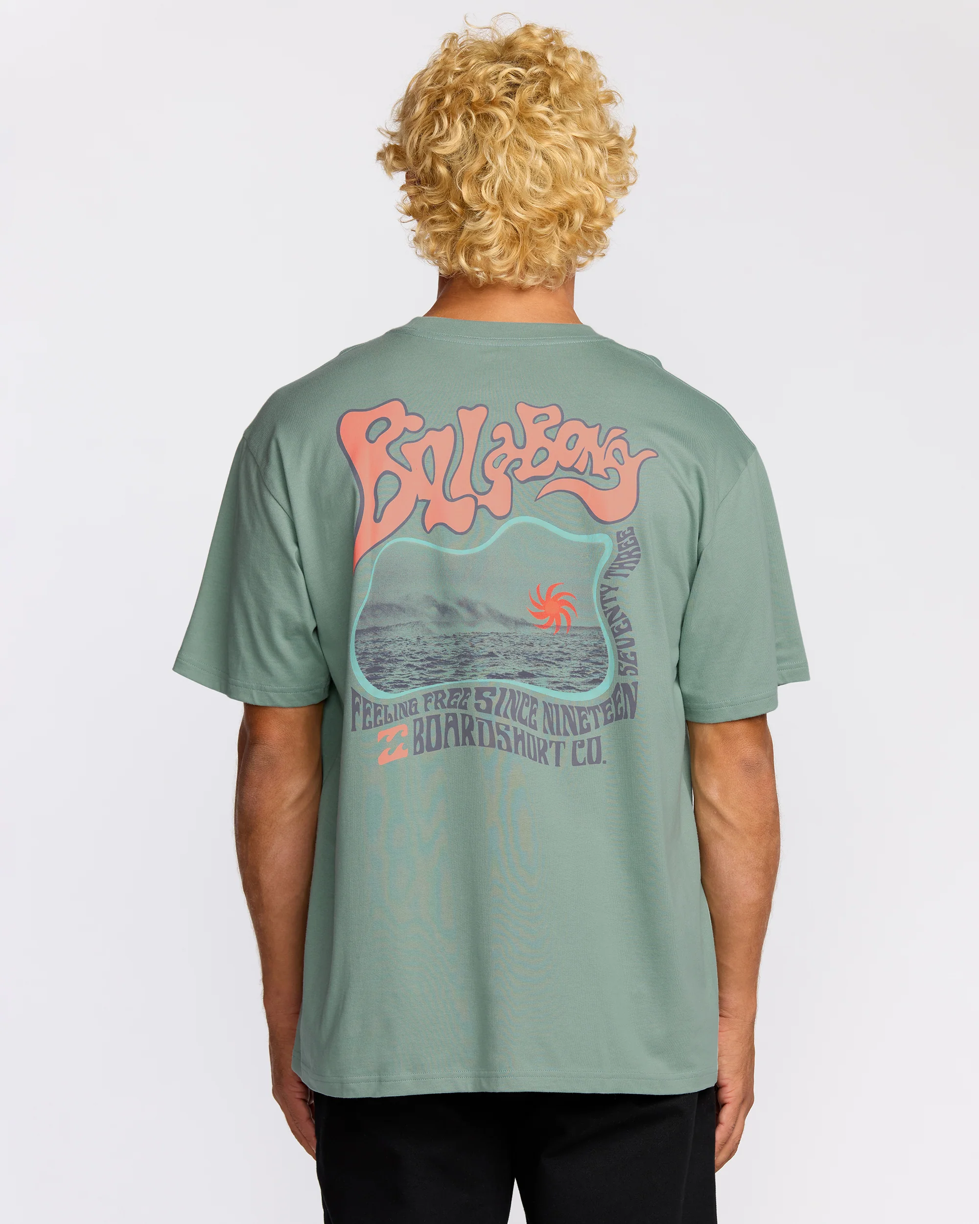 Morning Haze Regular Short Sleeve T-Shirt - Mineral Blue - Image 3