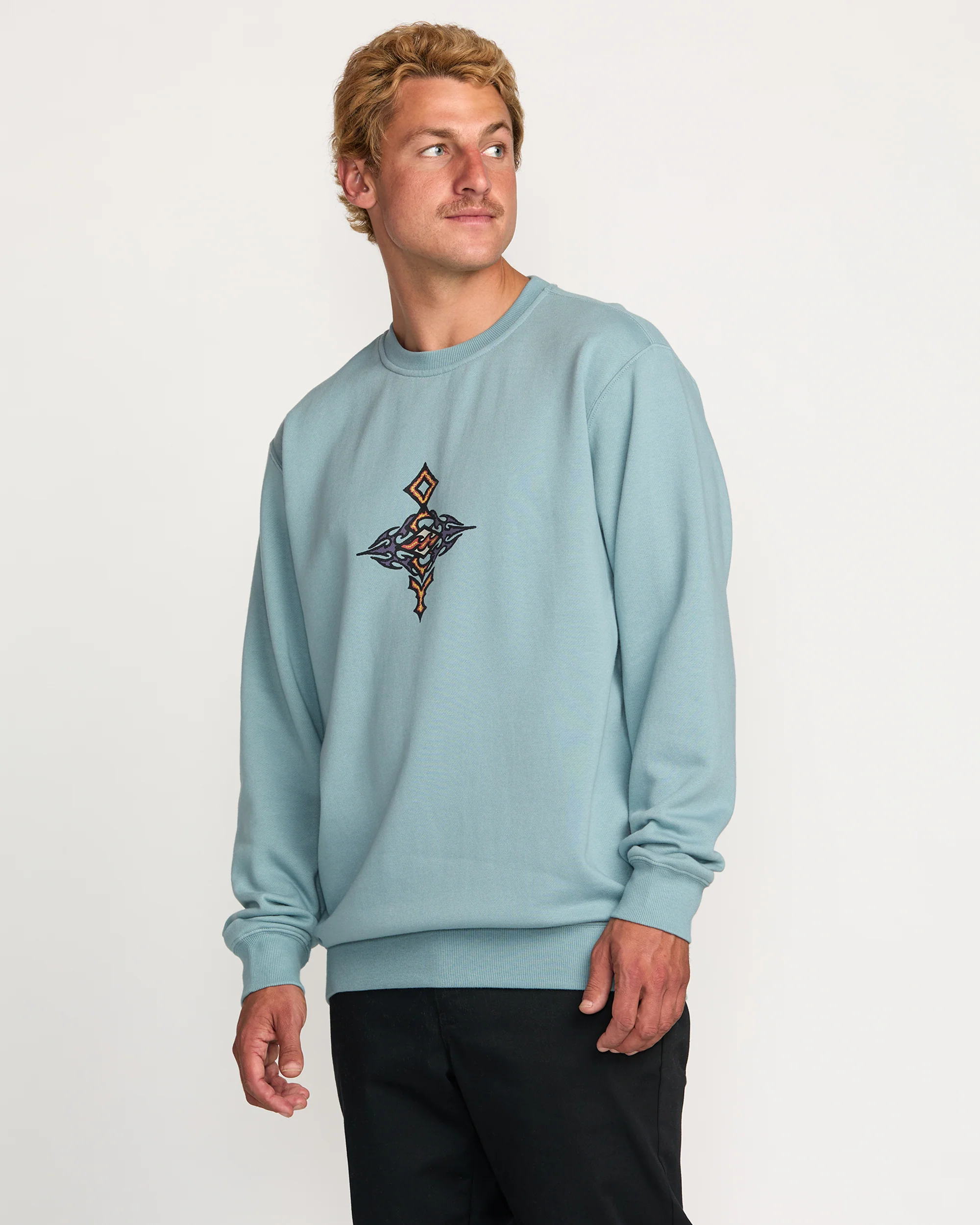Occy Crew Sweatshirt - Cloud Blue - Image 3