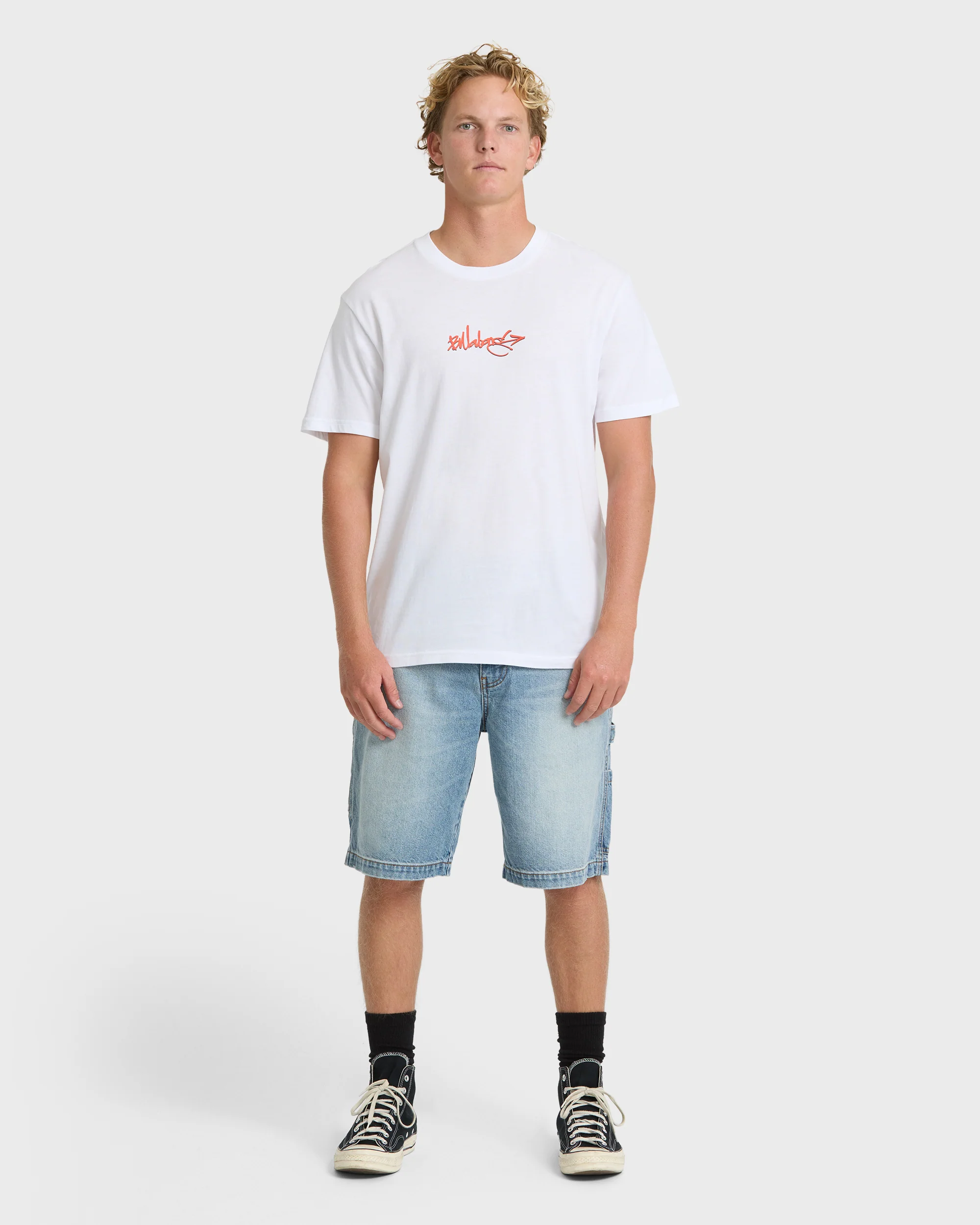 Occys Point Premium Short Sleeve Cotton T-Shirt - White - Image 4