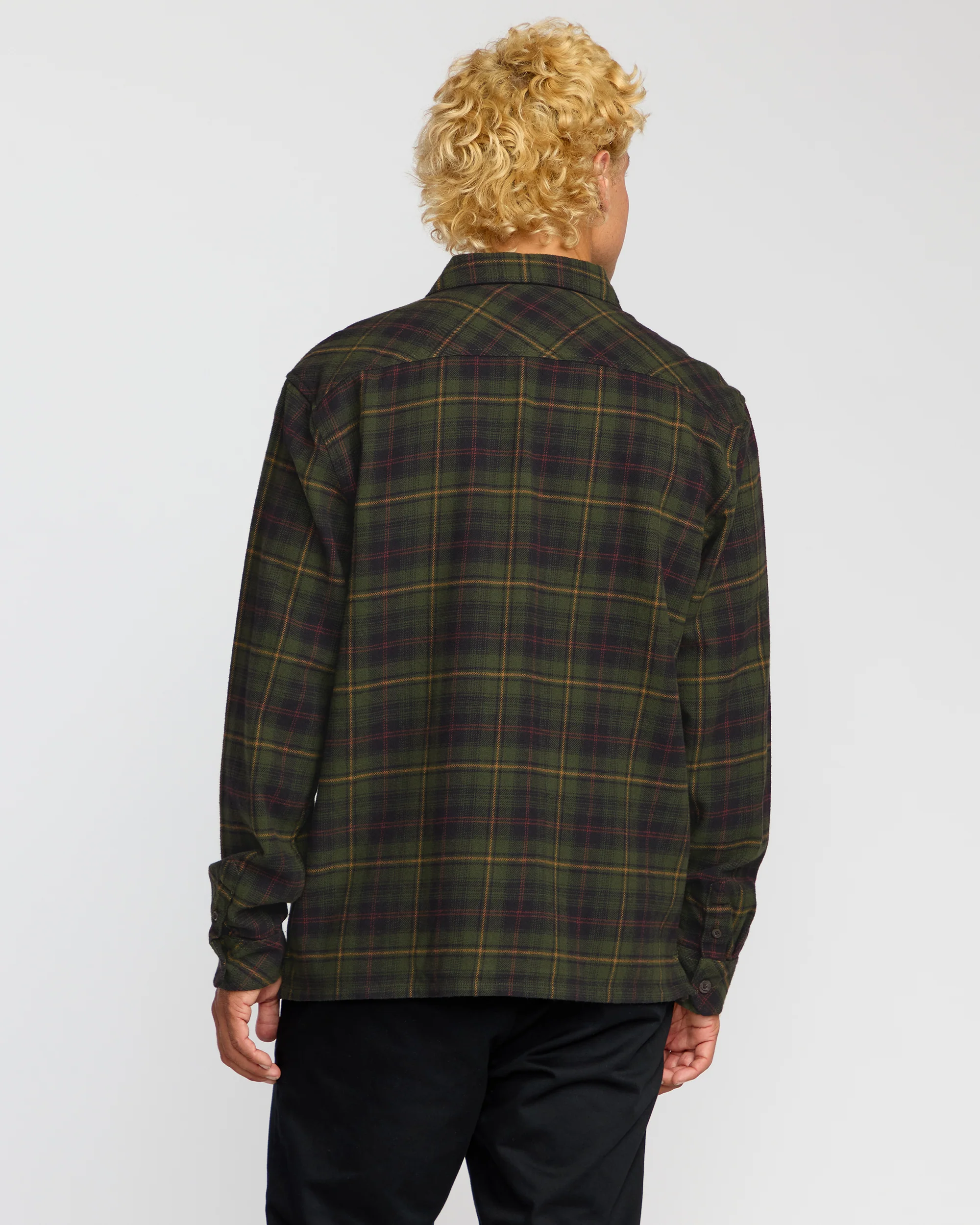 Offshore Flannel Shirt - Black - Image 5