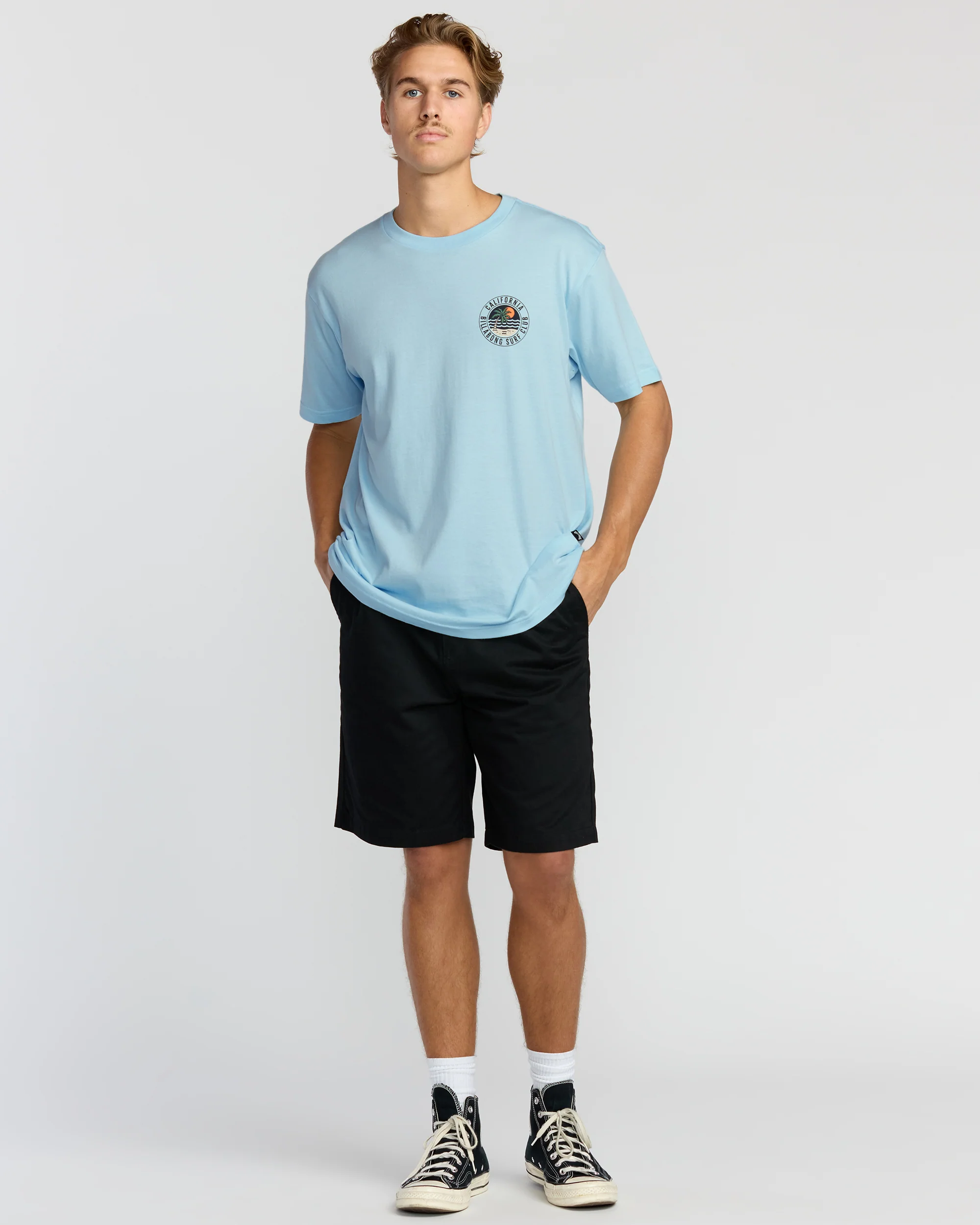 Palm Beach Ca Premium Short Sleeve T-Shirt - Coastal Blue - Image 3