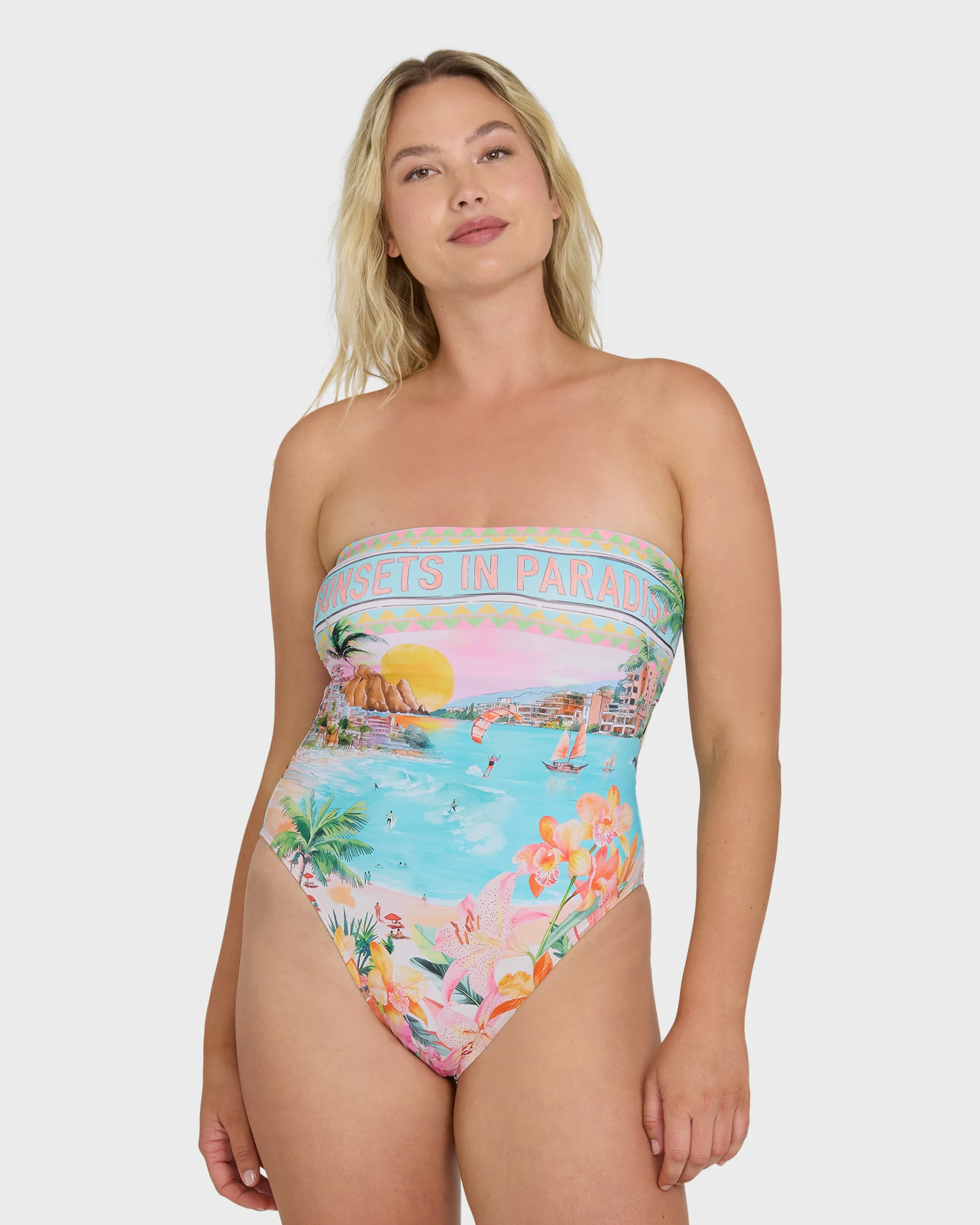 Paradise Sun Tully Hawaii One-Piece Swimsuit - Ocean Spray - Image 8