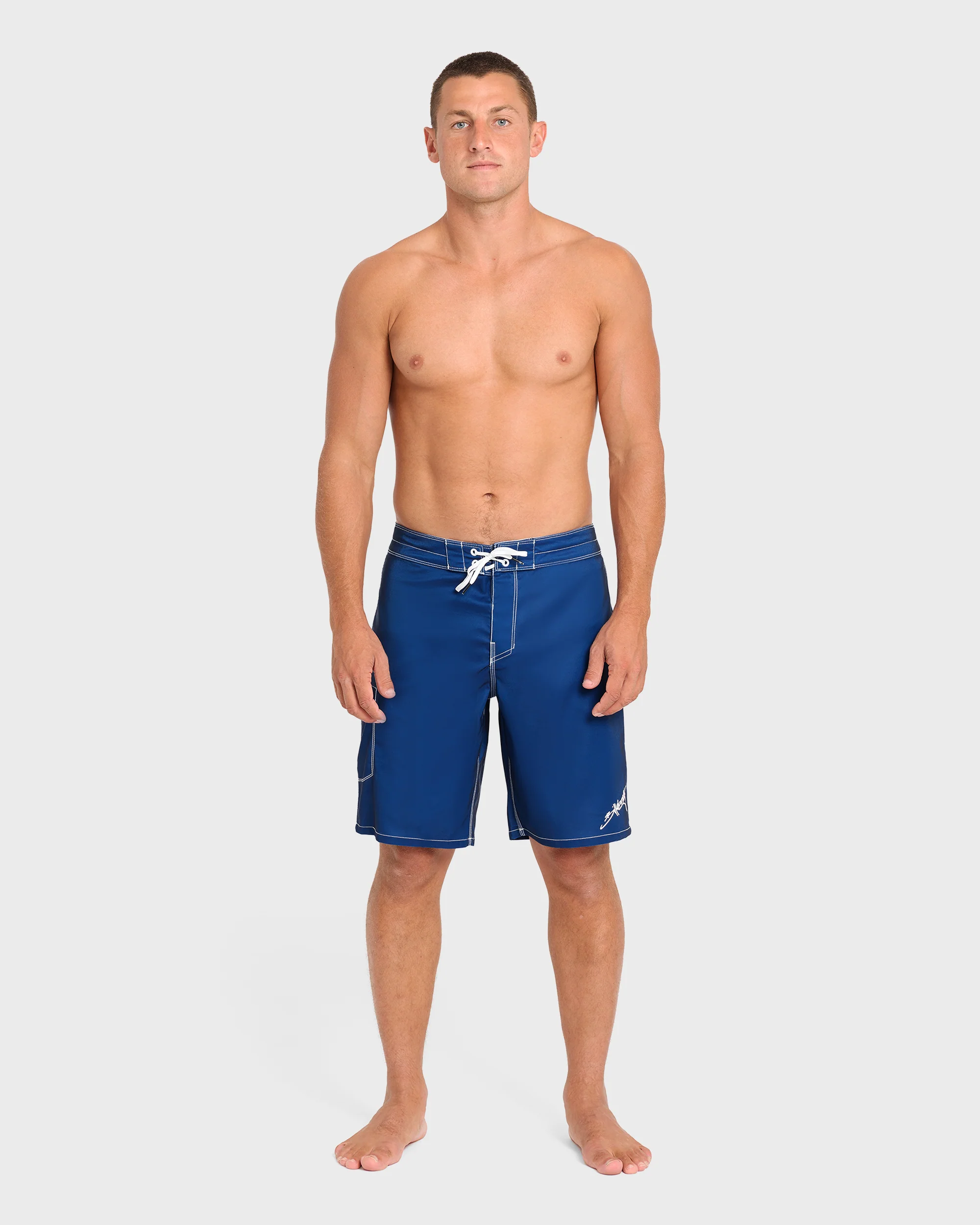 Piped Pro 19" Boardshorts - Dark Denim - Dark Denim - Image 4