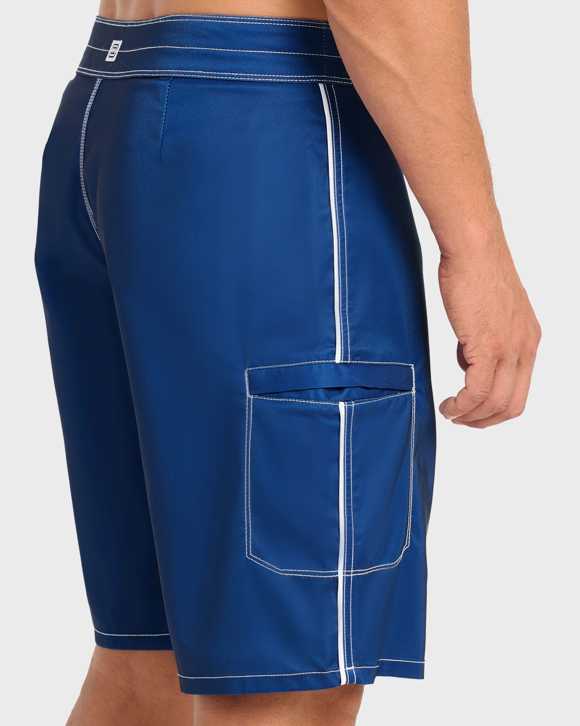 Piped Pro 19" Boardshorts - Dark Denim - Dark Denim - Image 5