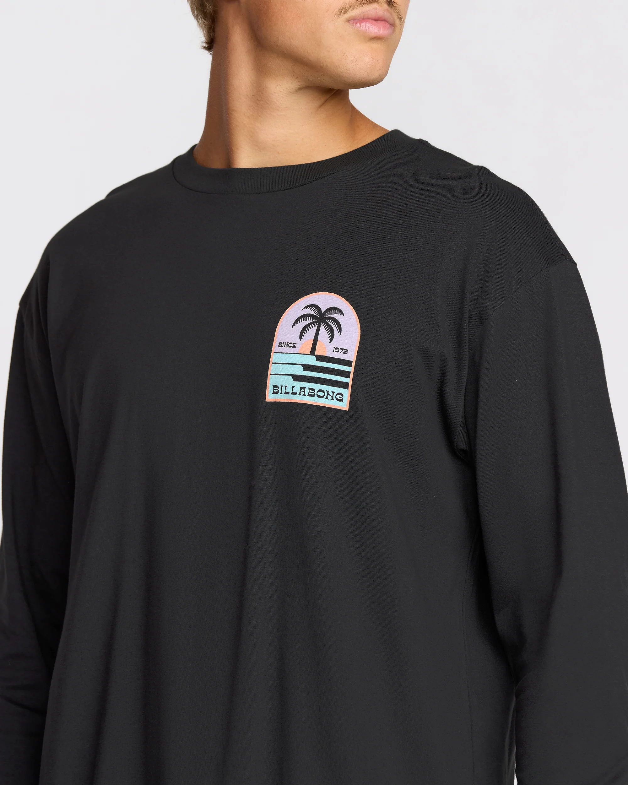 Portal Regular Long Sleeve T-Shirt - Washed Black - Image 6