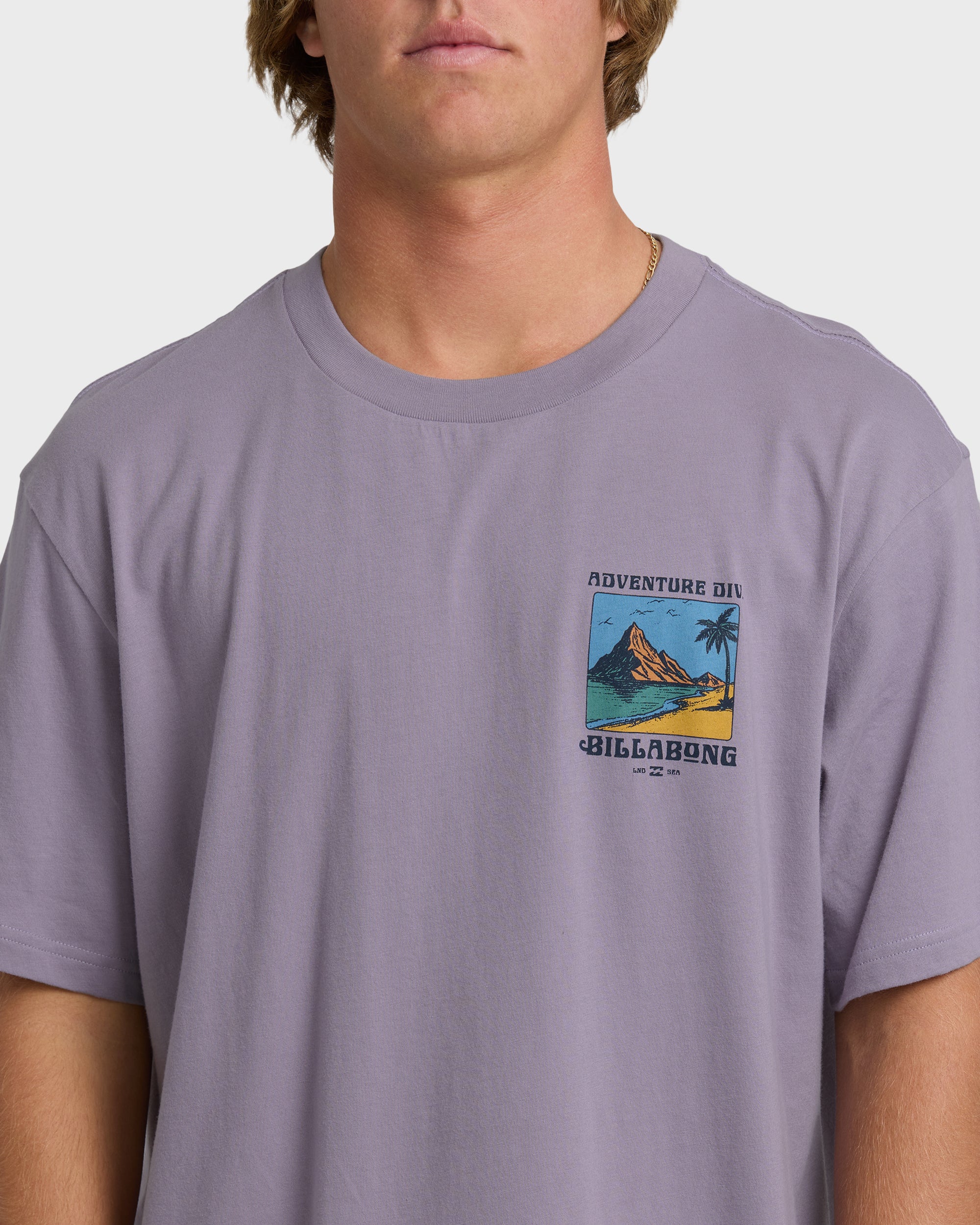 Post Cards Adiv Premium Short Sleeve T-Shirt - Purple Ash - Image 5