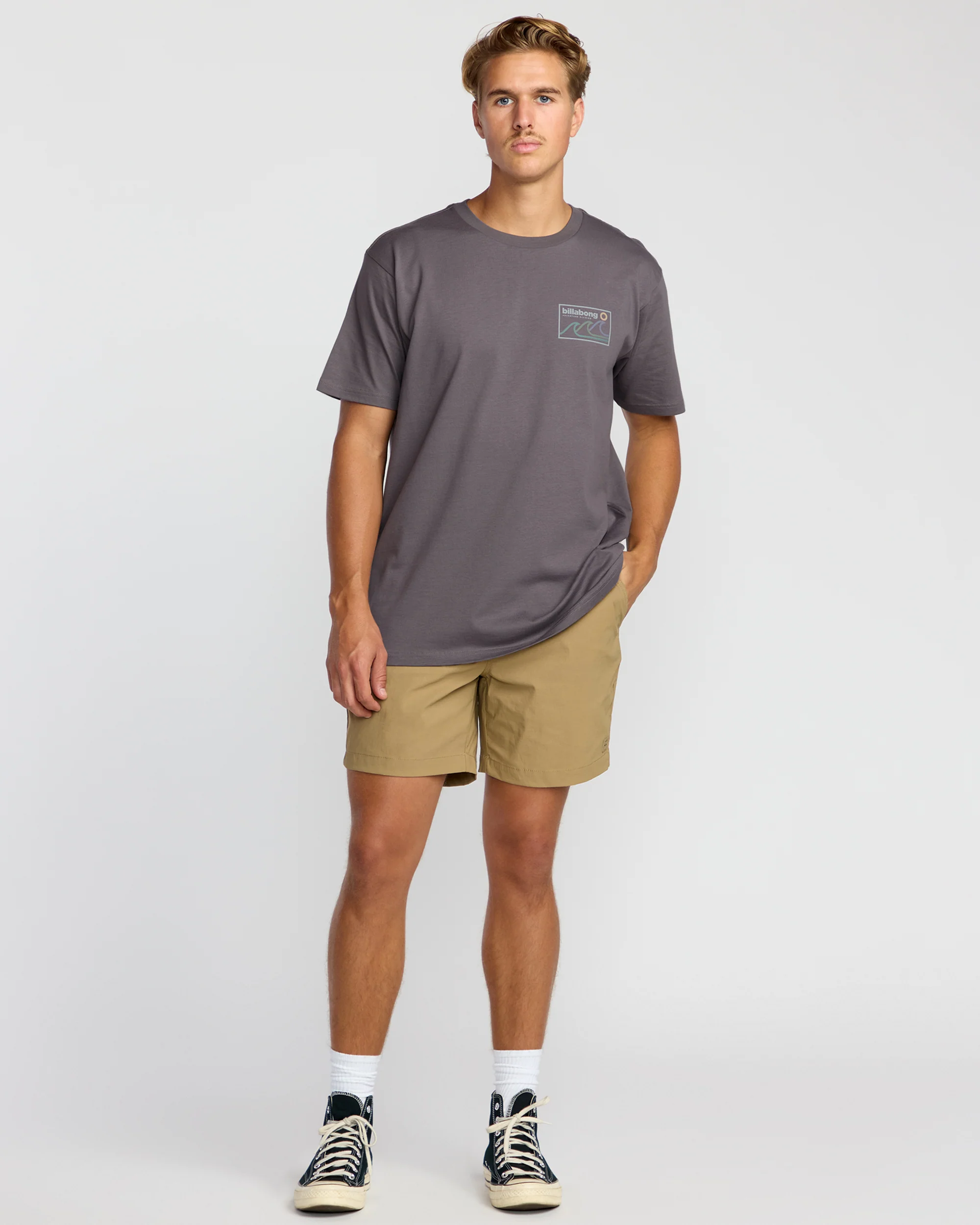 Range A/Div Short Sleeve T-Shirt - Grey Violet - Image 3
