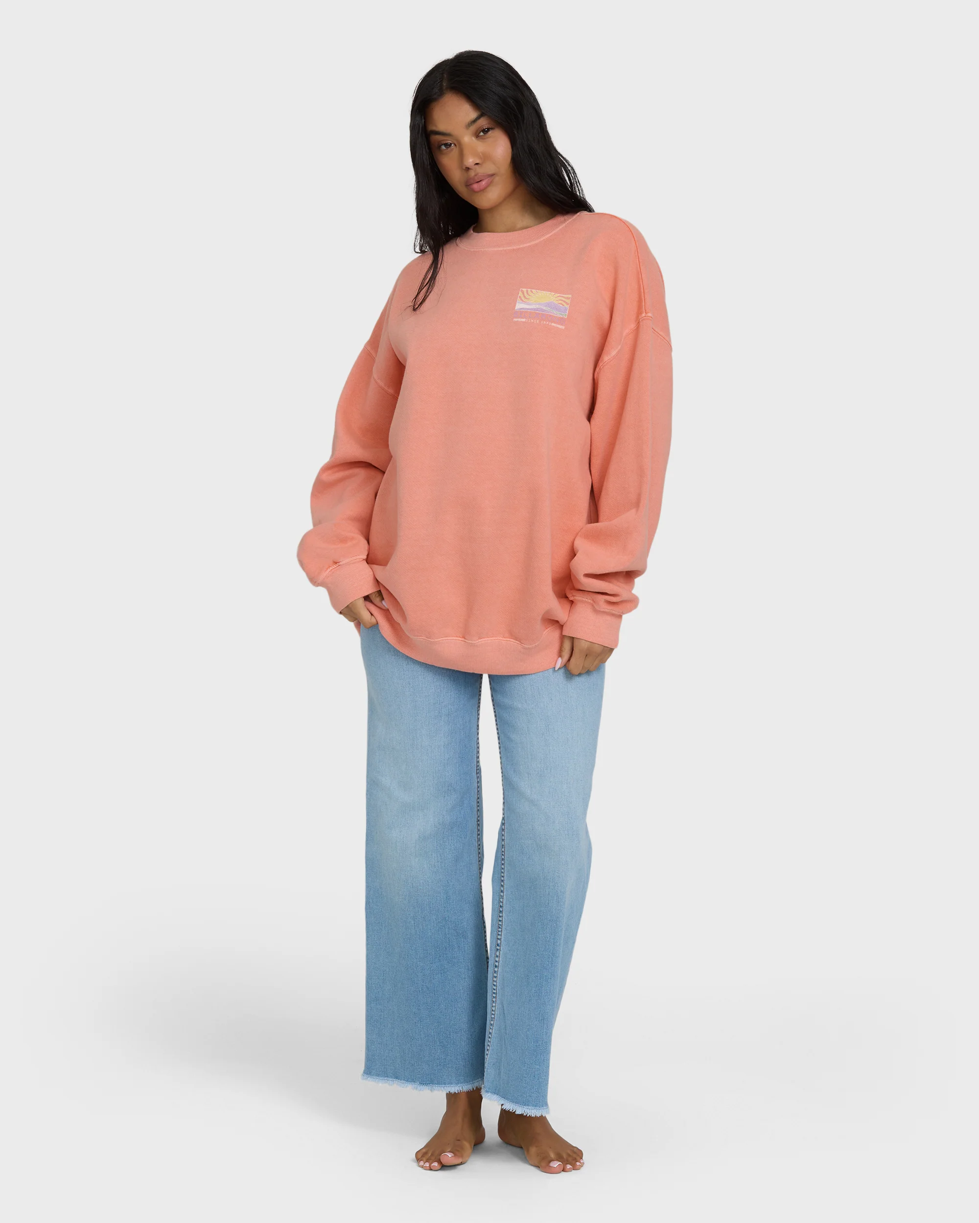 Ride In Crewneck Sweatshirt - Peach Out - Image 3