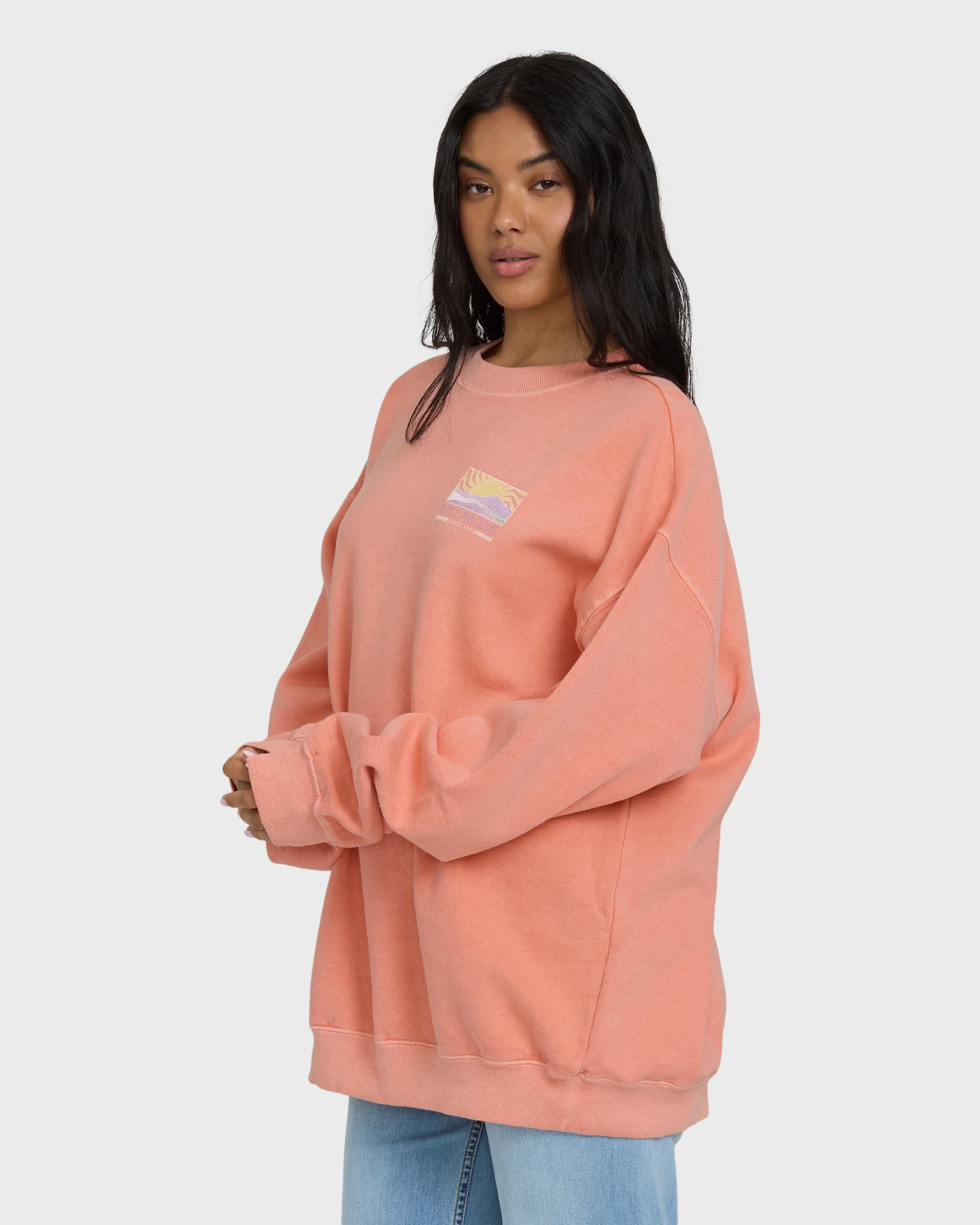 Ride In Crewneck Sweatshirt - Peach Out - Image 5