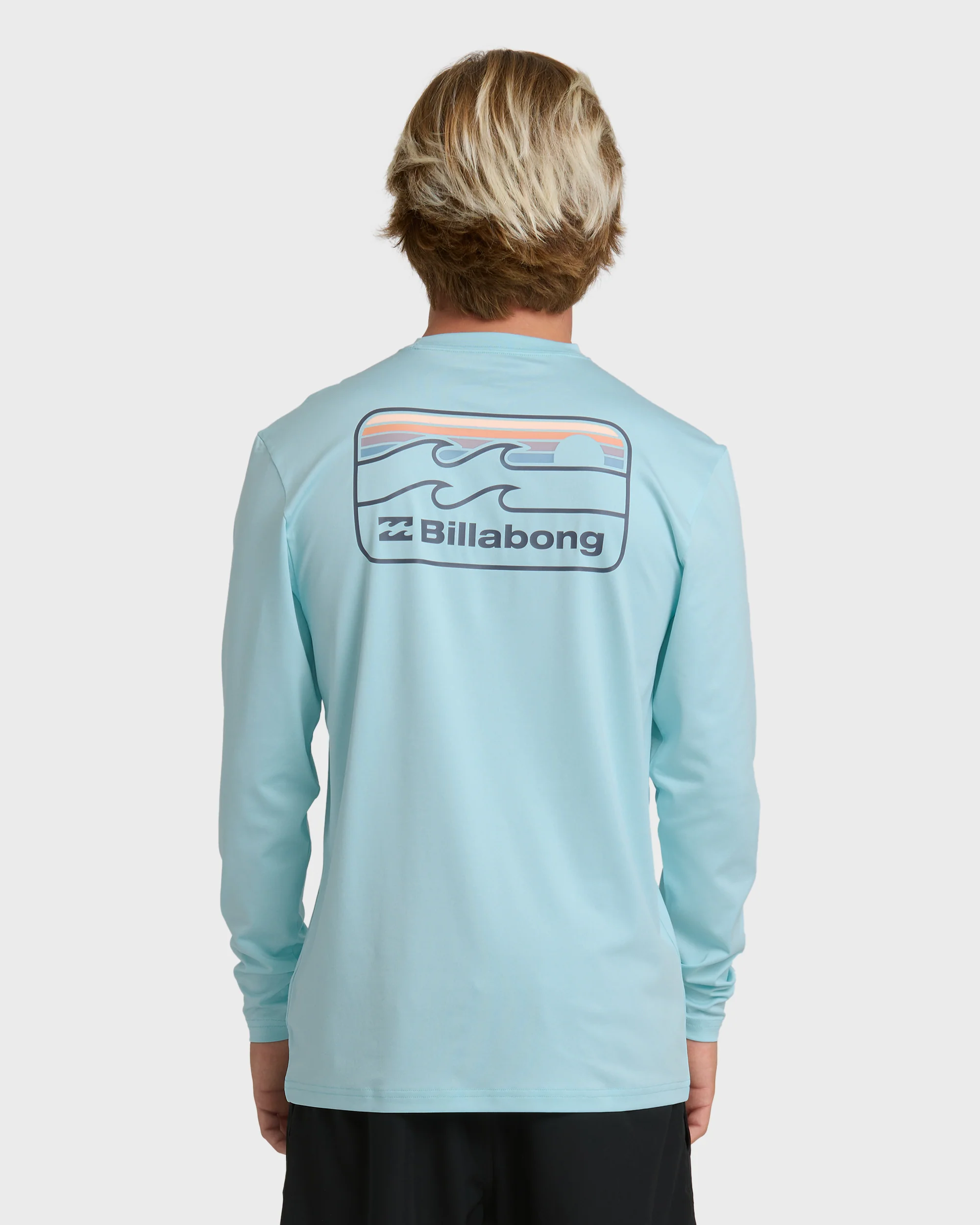 Runner Long Sleeve Surf Tee - Blue Heather - Image 2