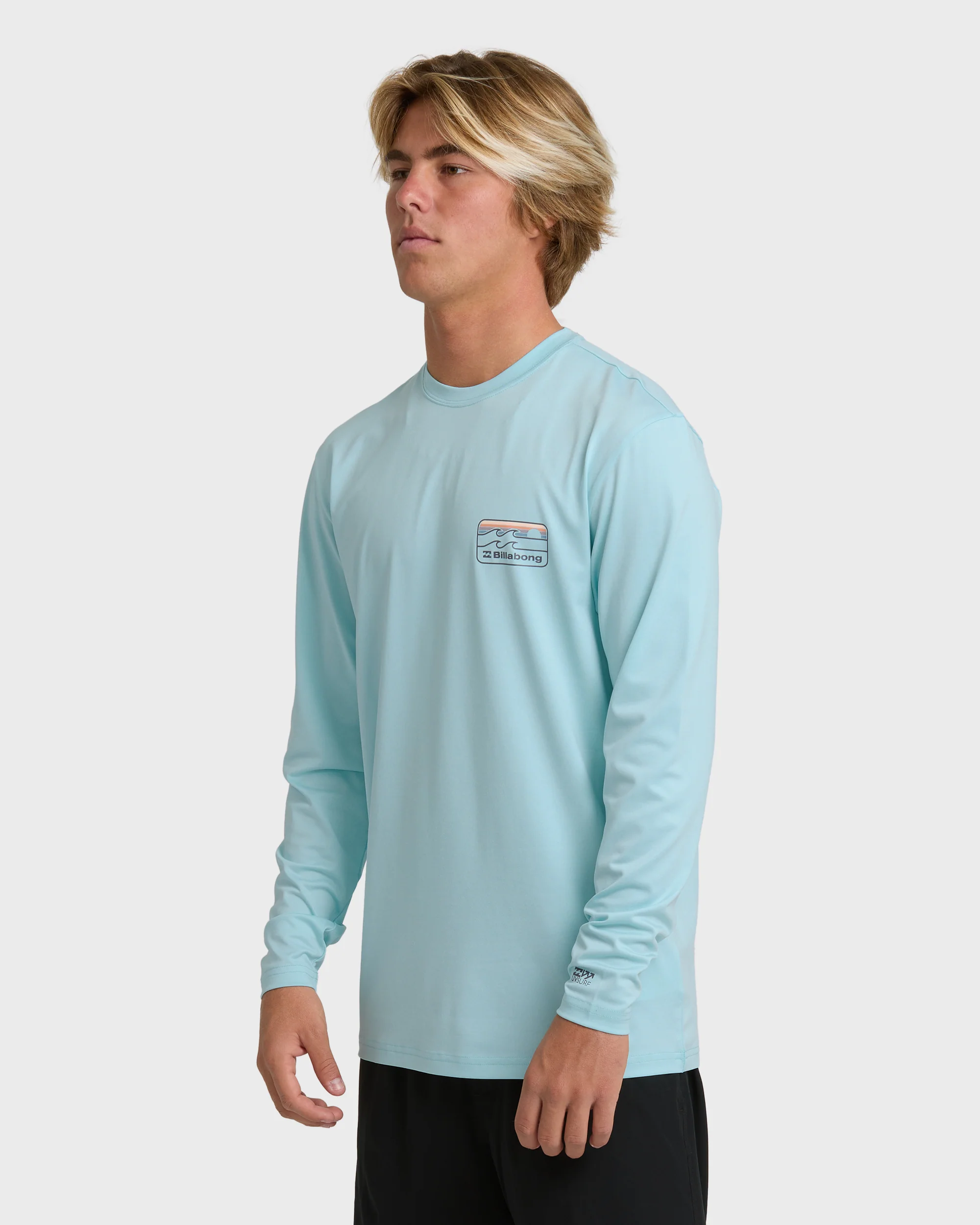 Runner Long Sleeve Surf Tee - Blue Heather - Image 3