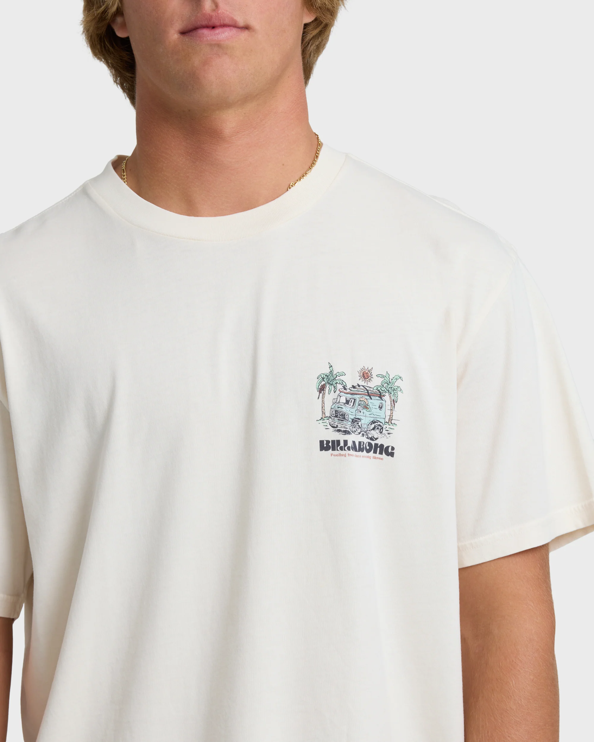 Rush To Relax Wave Washed Premium Short Sleeve T-Shirt - Off White - Image 5