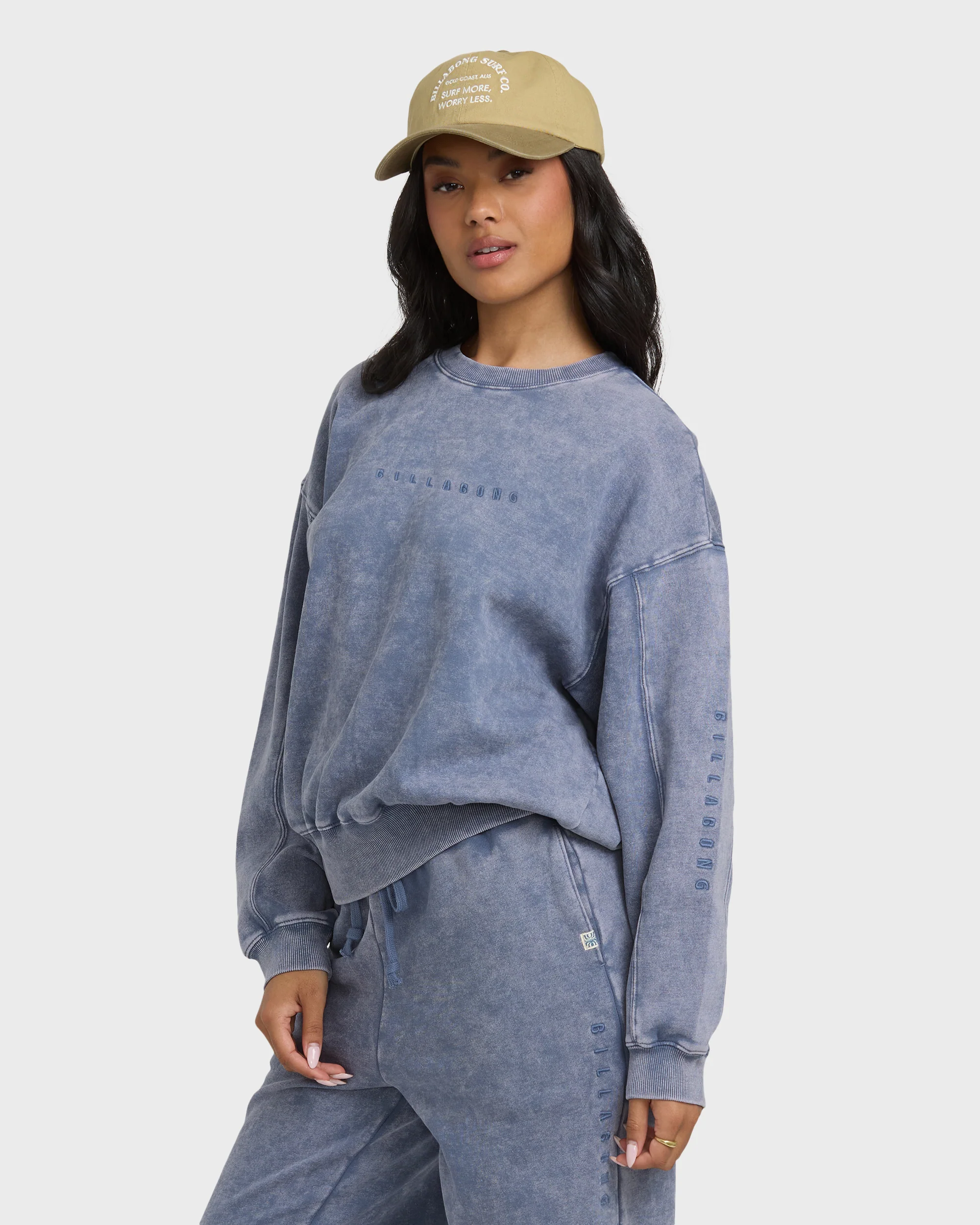 Saltwashed Kendal Crewneck Sweatshirt - Stone Blue - Image 2
