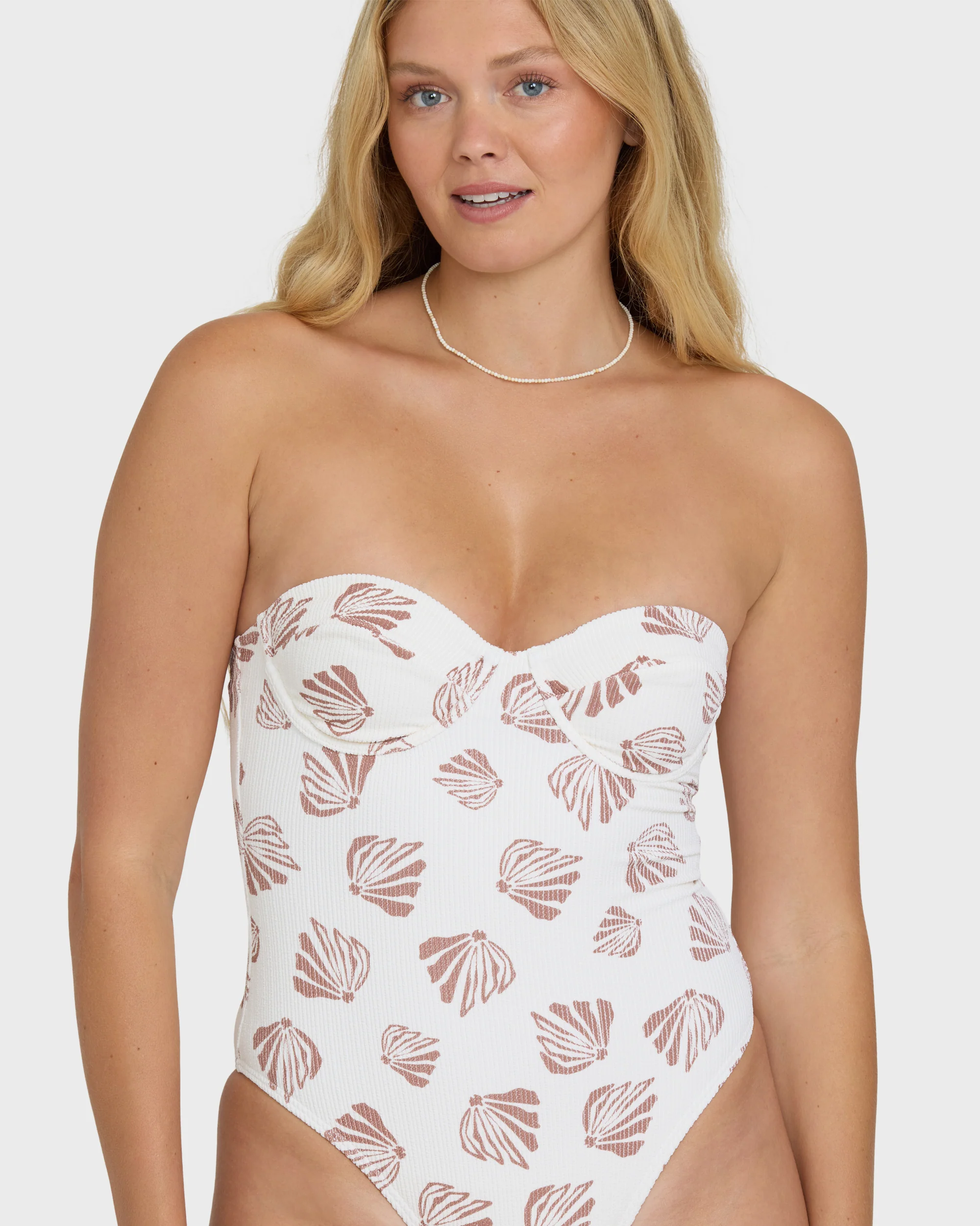 Sandy Shells Hailey One Piece Swimsuit - Salt Crystal - Image 5