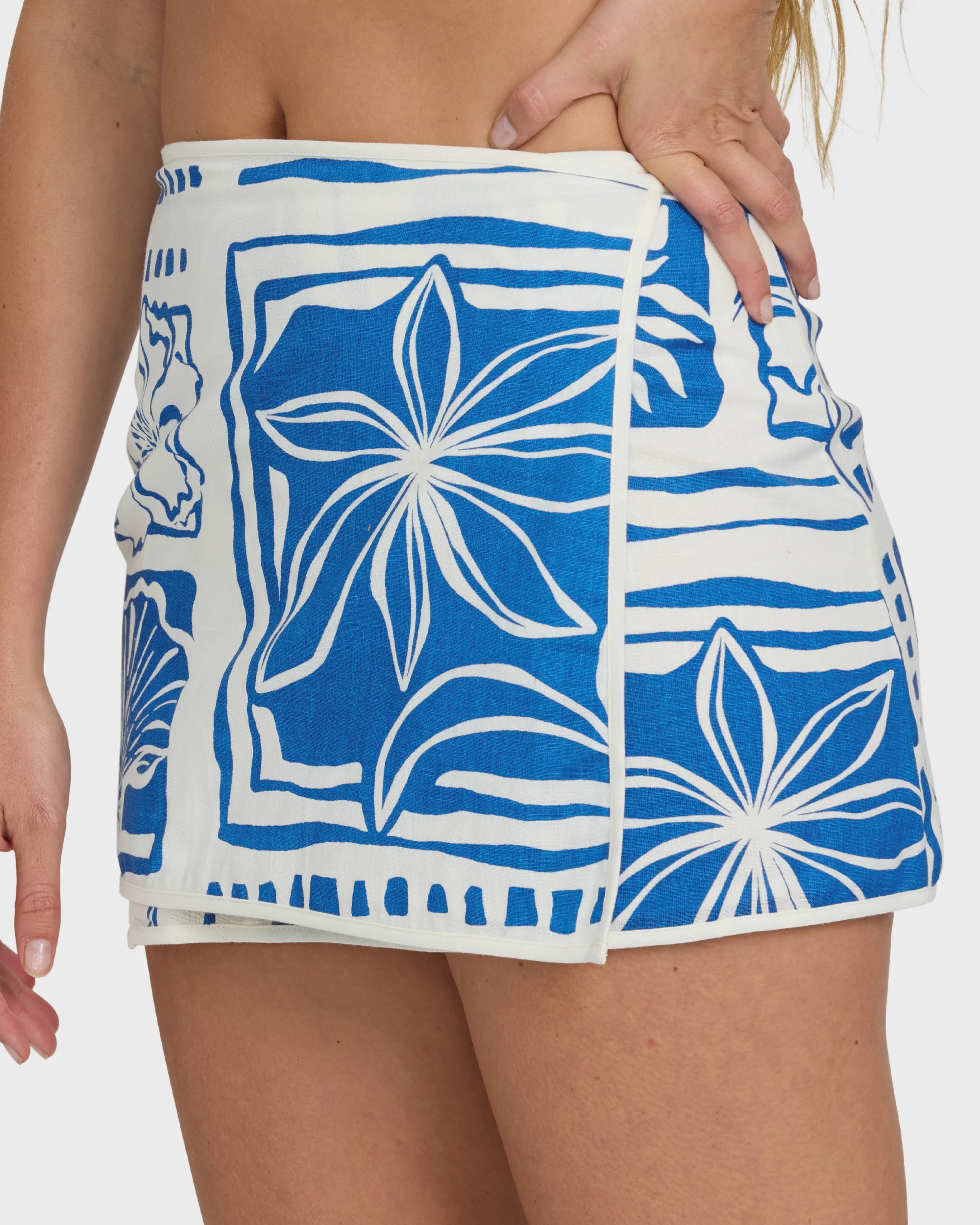 Sea Glow Mini Skirt - True Blue - Image 5