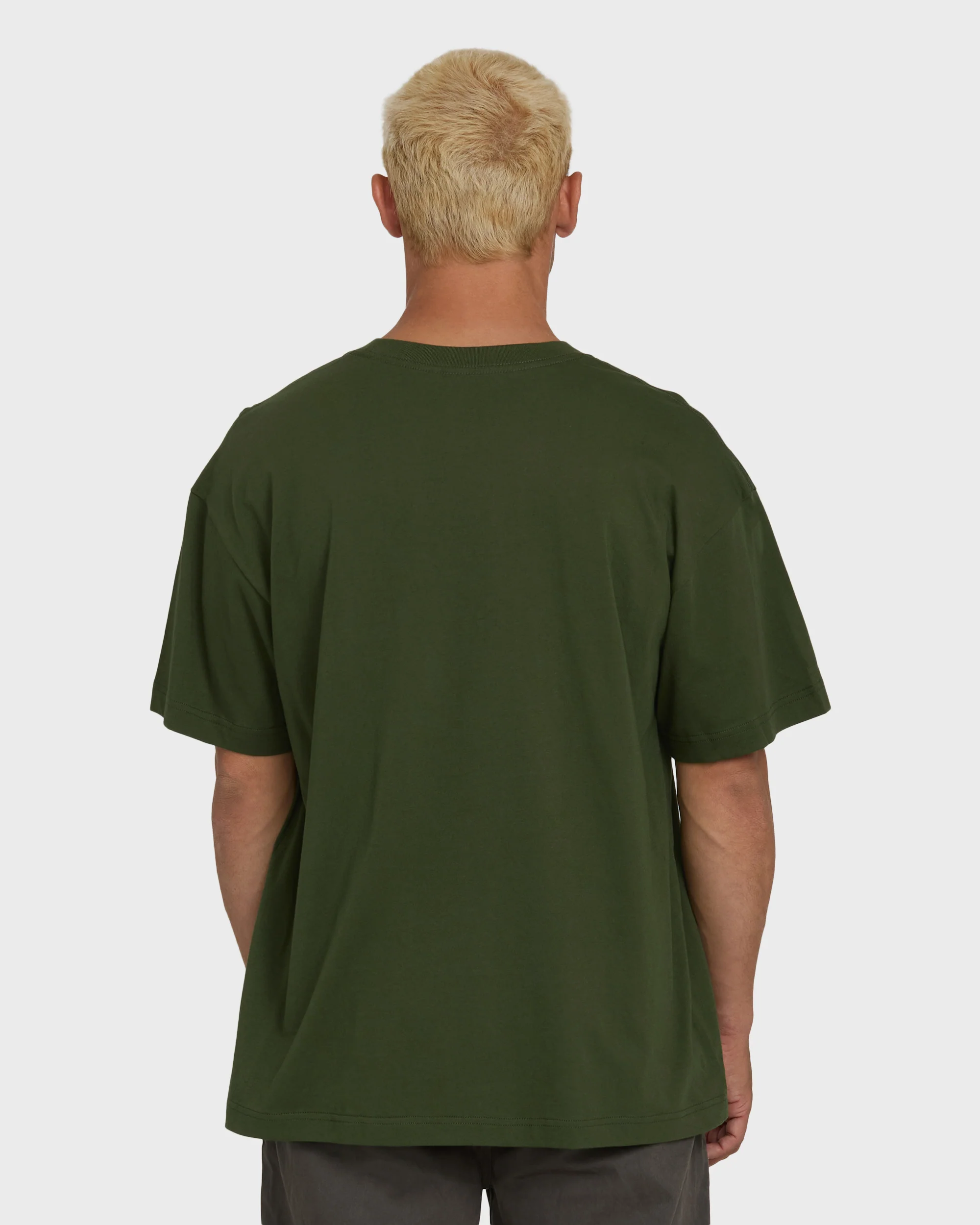 Shine OG Short Sleeve Cotton T-Shirt - Rifle Green - Image 2