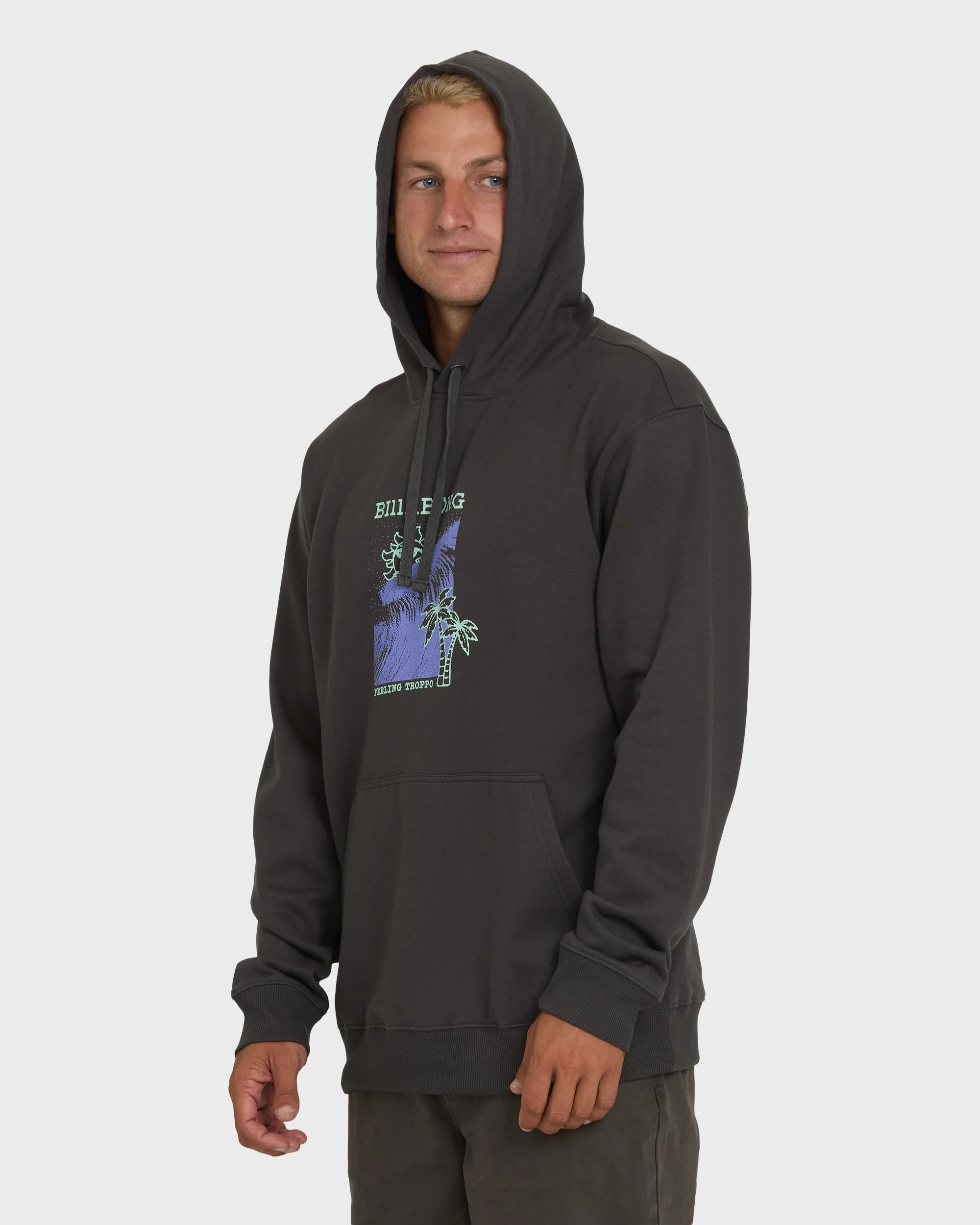 Shortsands Pullover Hoodie - Raven - Image 3