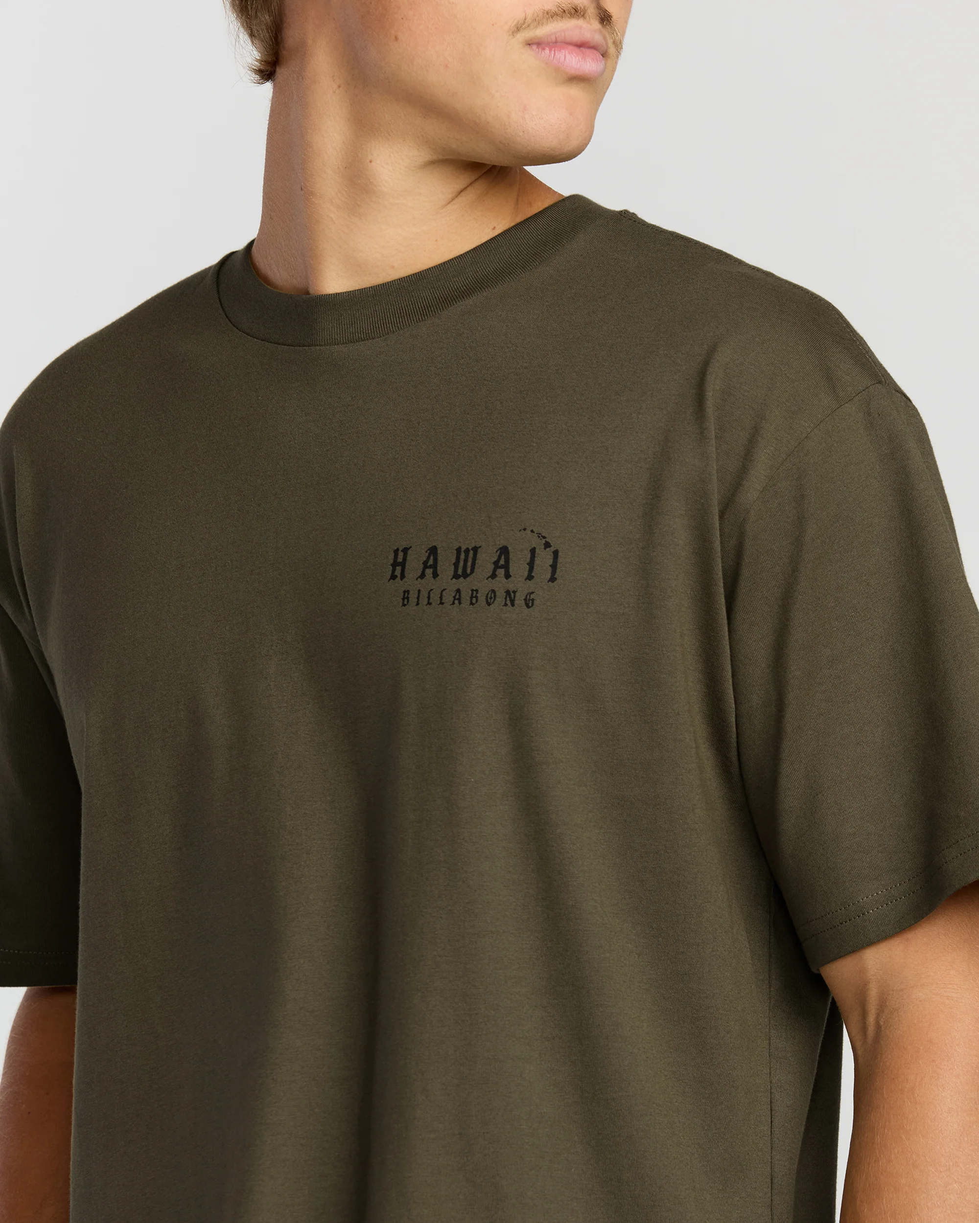 Skull Wave Hi Regular Short Sleeve T-Shirt - Military - Image 5