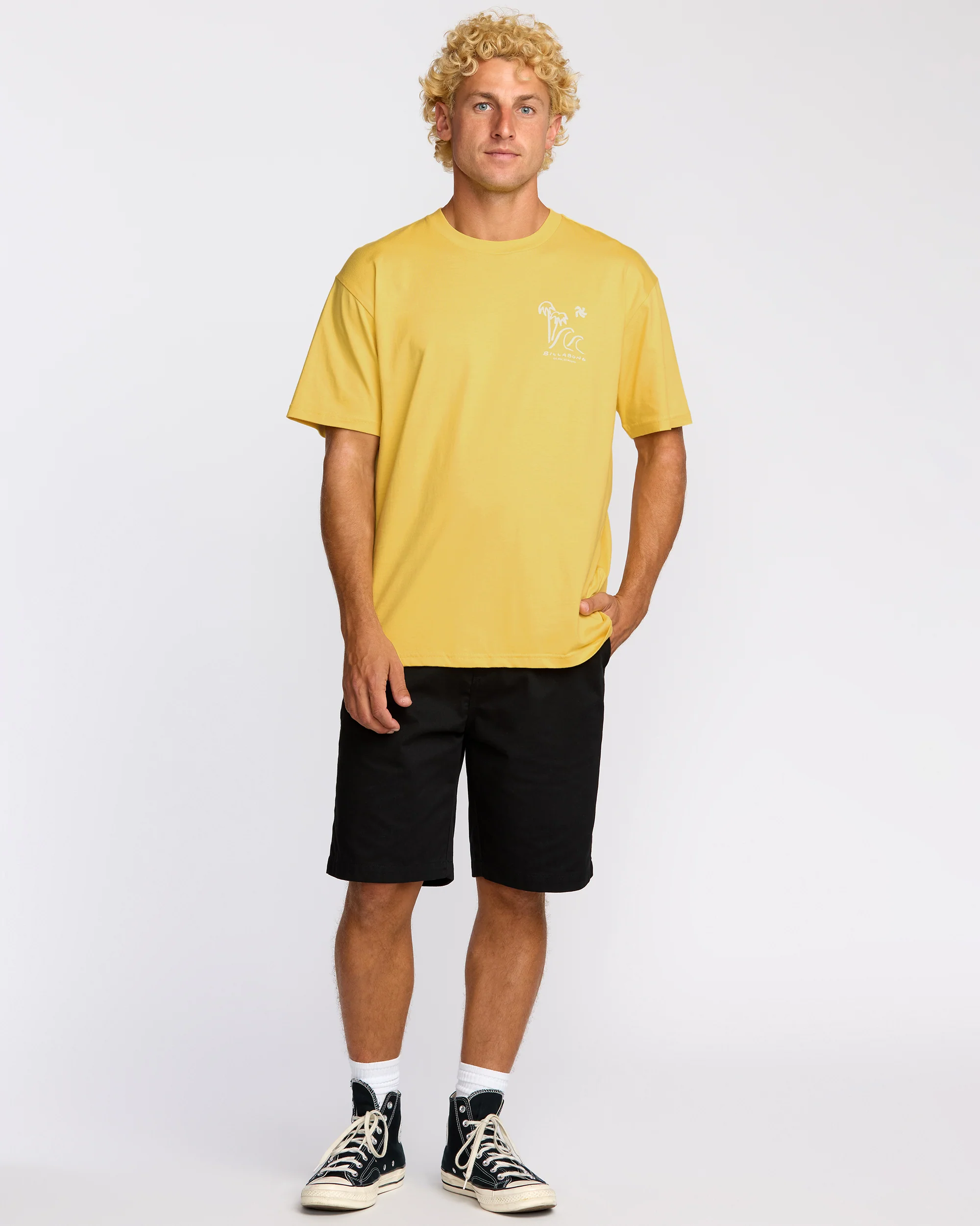 So Far Regular Short Sleeve T-Shirt - Dust Yellow - Image 4