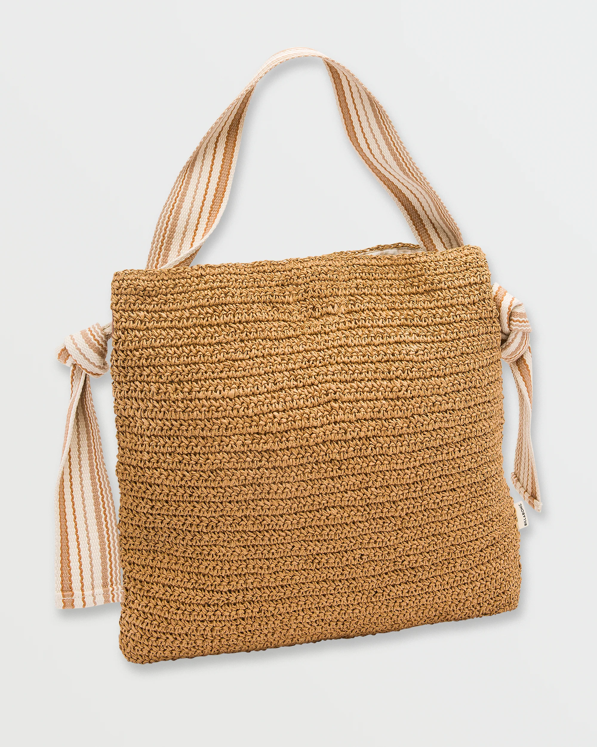 So Knotty Straw Bag - Tan - Image 2