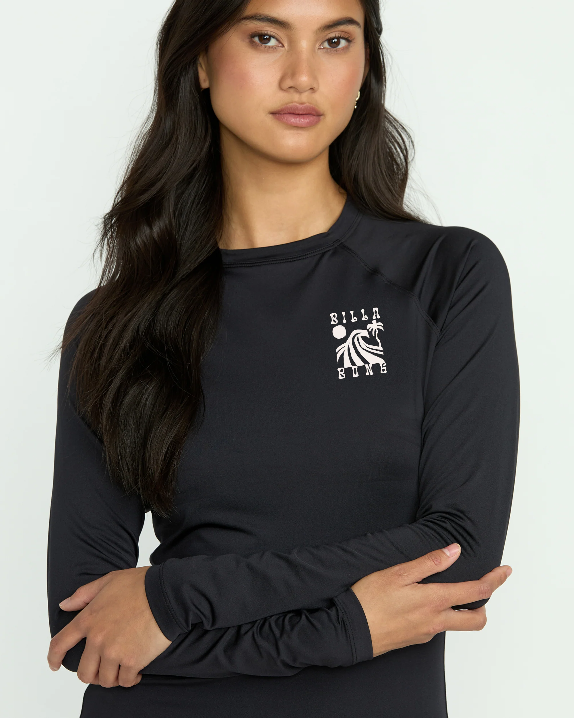 Sol Searcher Long Sleeve Rashguard - Black Pebble - Image 4
