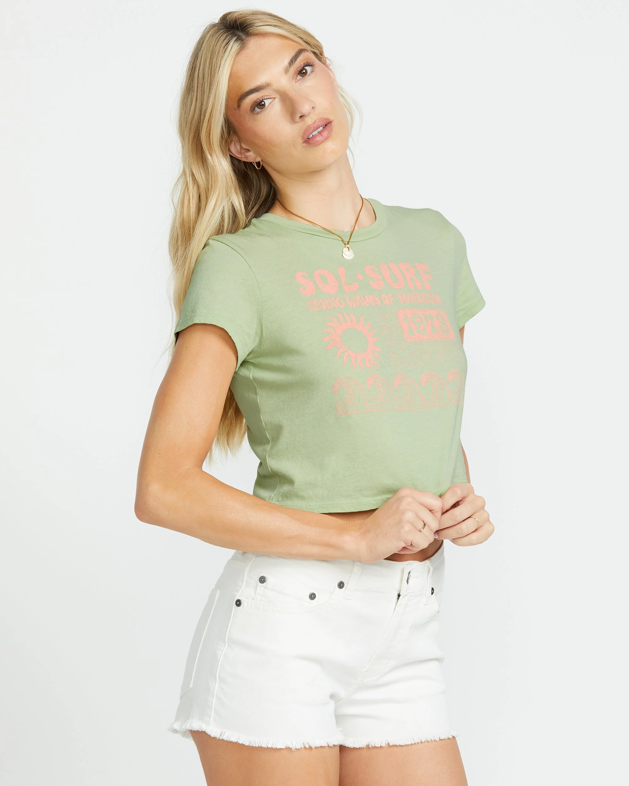Sol Surf Tee - Pistachio - Image 3