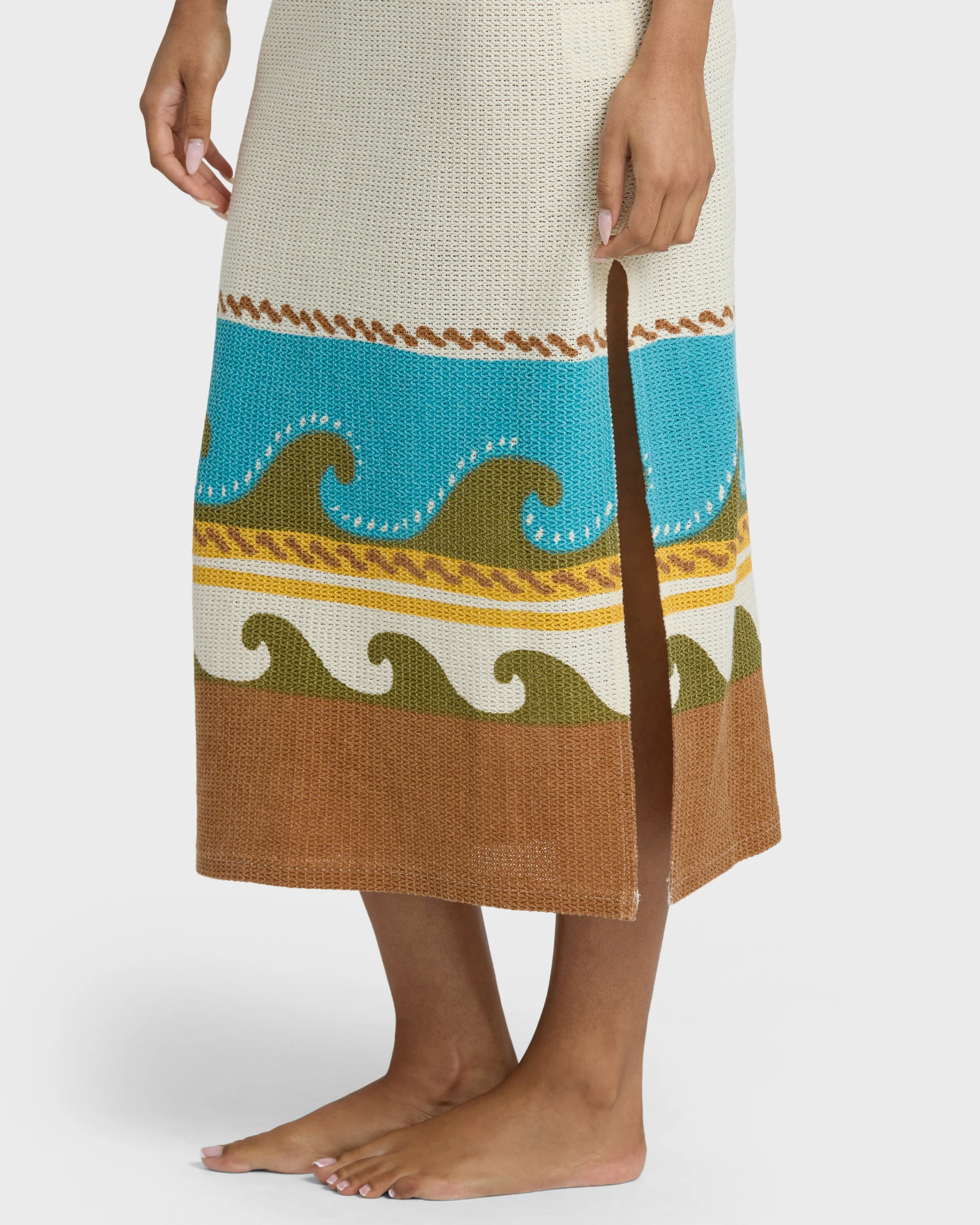 Solar Babe Midi Dress - Caramel Cafe - Image 9