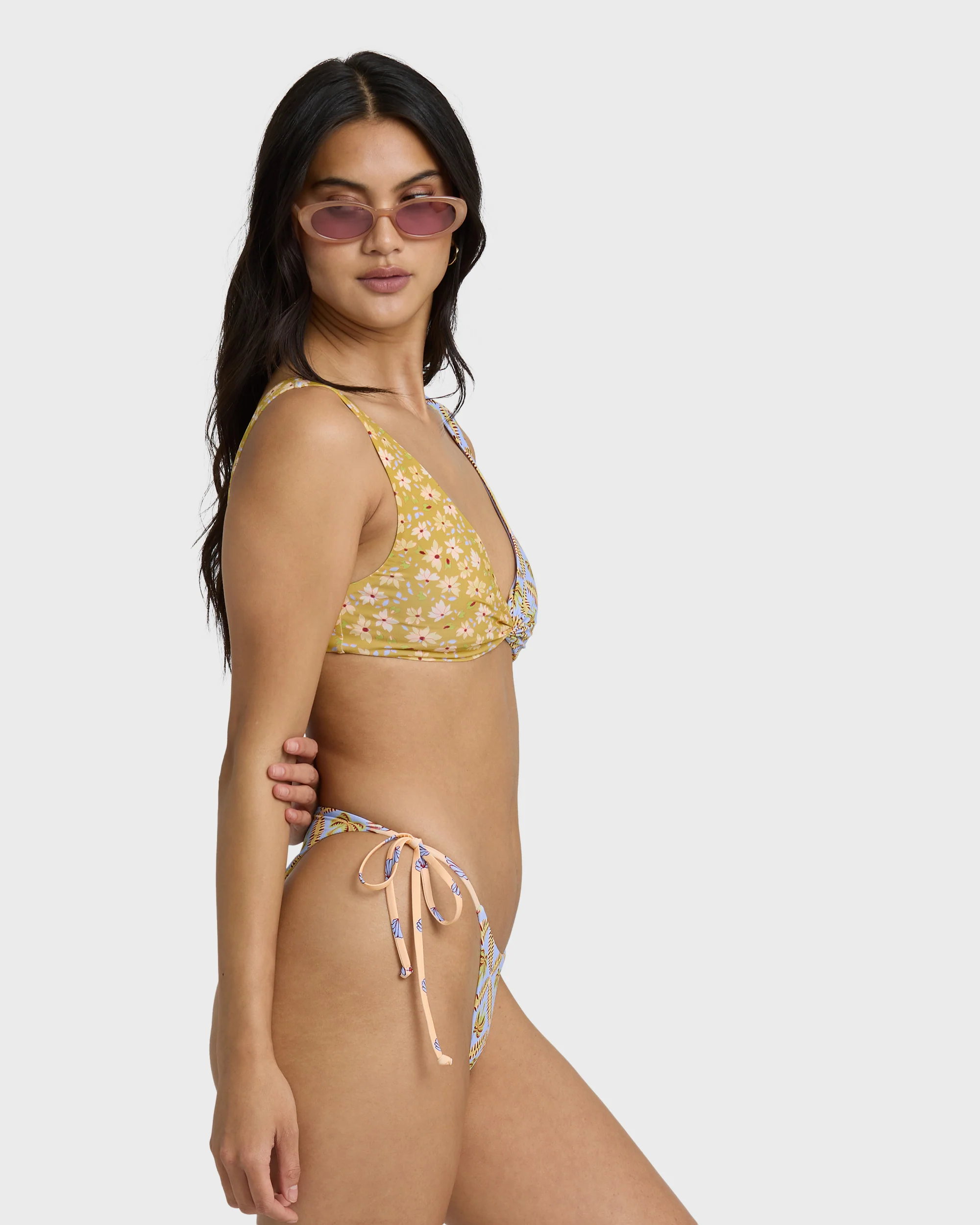 Soul Stoke Reversible Tie-side Hike Medium Bikini Bottom - Twilight Blue - Image 3