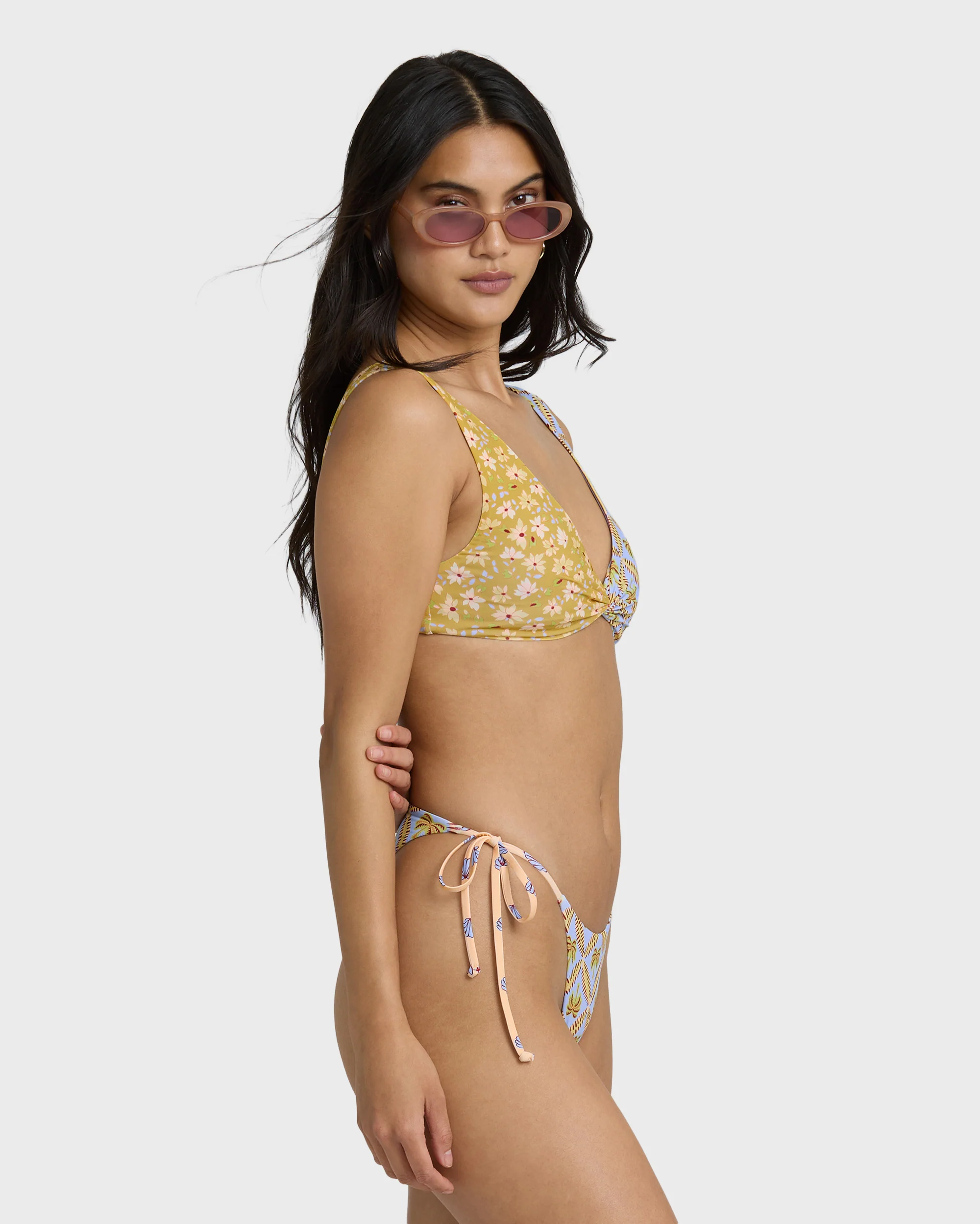 Soul Stoke Twist Tank Swim Tank Bikini Top - Twilight Blue - Image 3