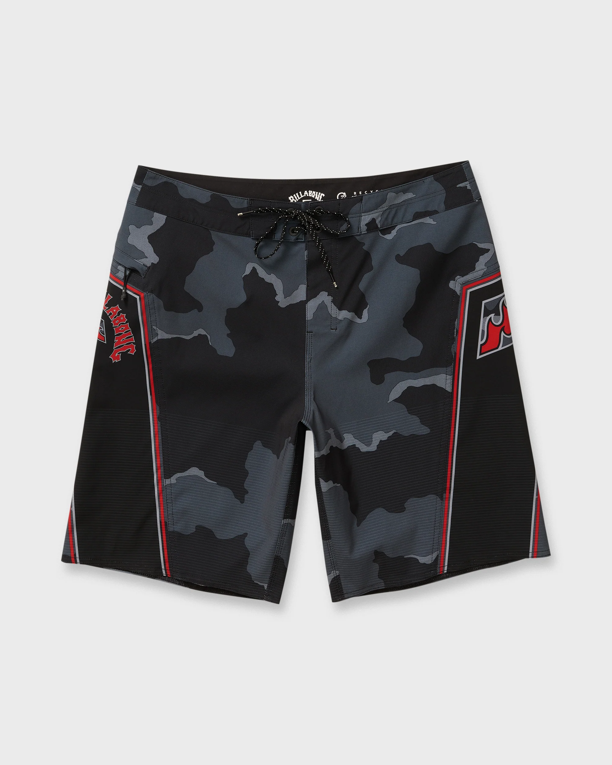 Straddie Airlite 20" Boardshorts - Black Camo - Image 7