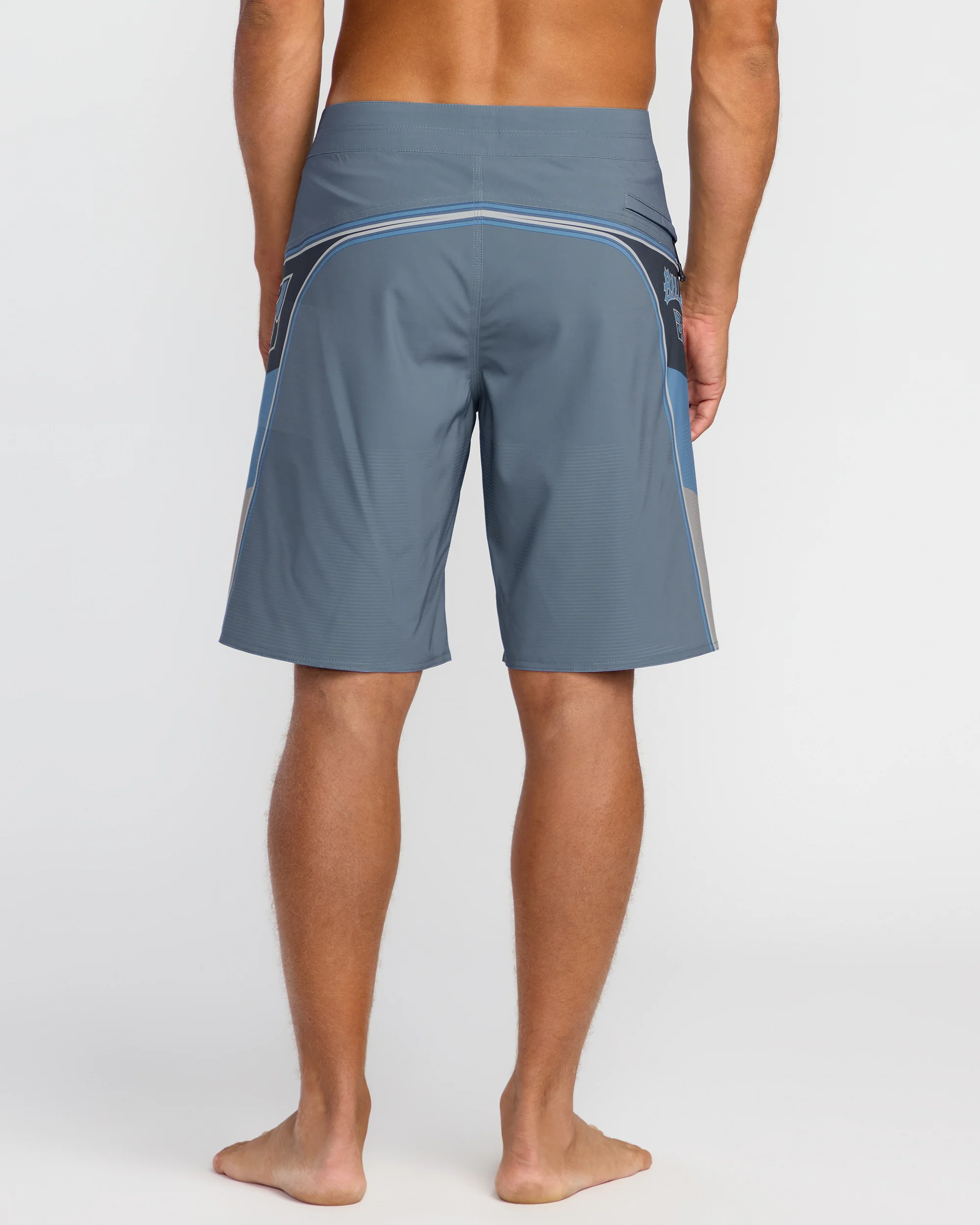 Straddie Airlite 20" Boardshorts - Steel Blue - Image 2